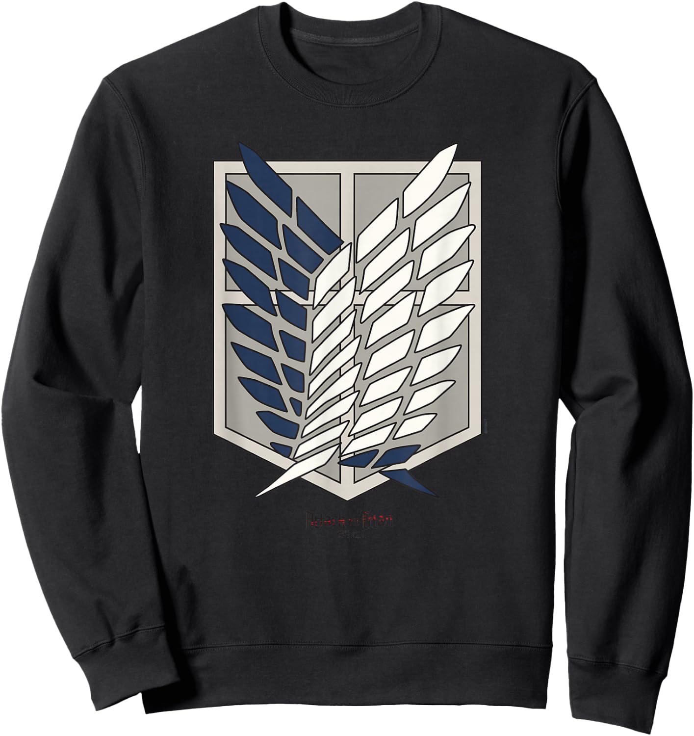 Attack on Titan Scout Regiment Shield AOT Anime Sweatshirt - Sweatshirt | Black