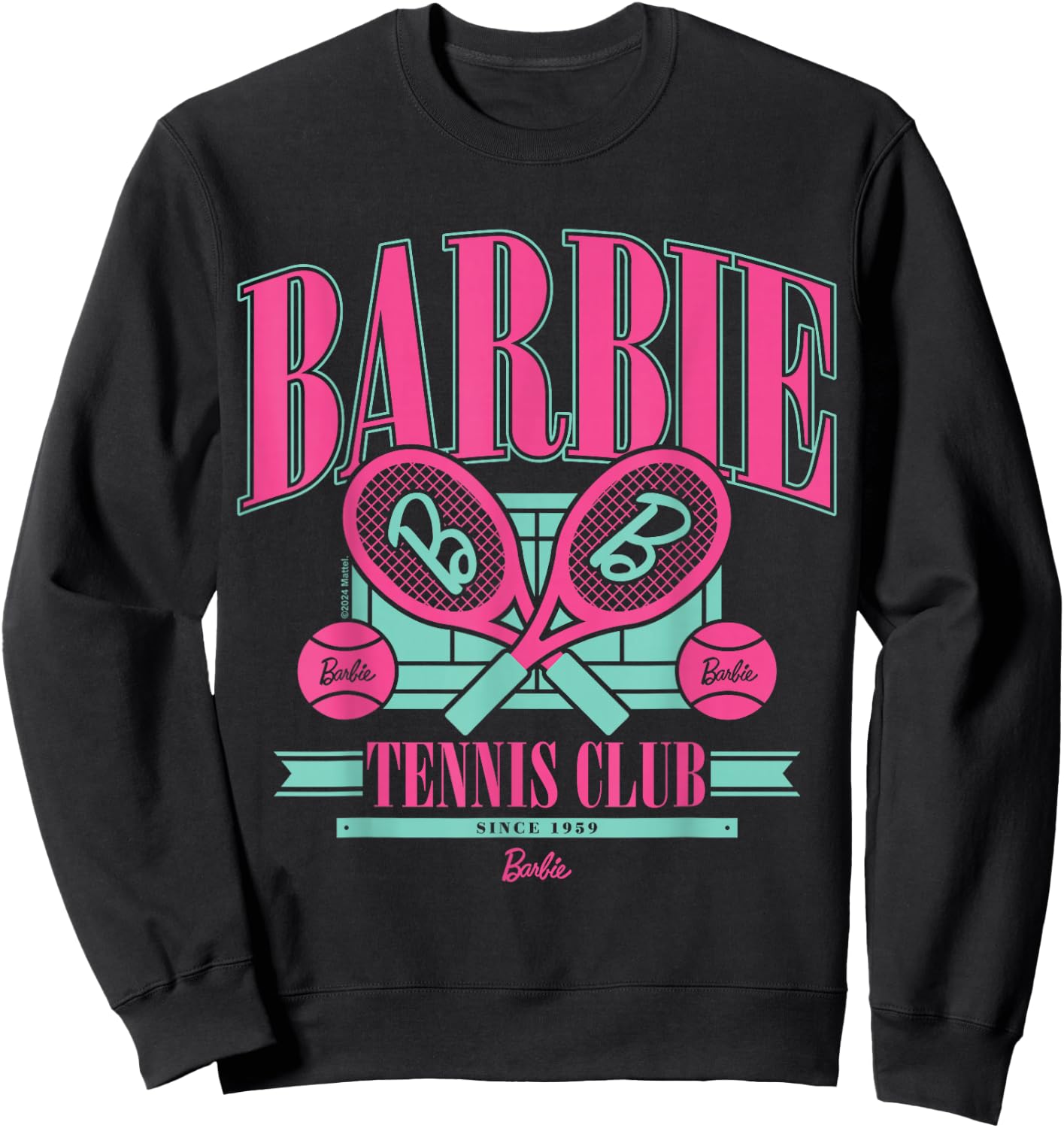 Barbie Varsity Tennis Club Since 1959 Sweatshirt - Sweatshirt | Black