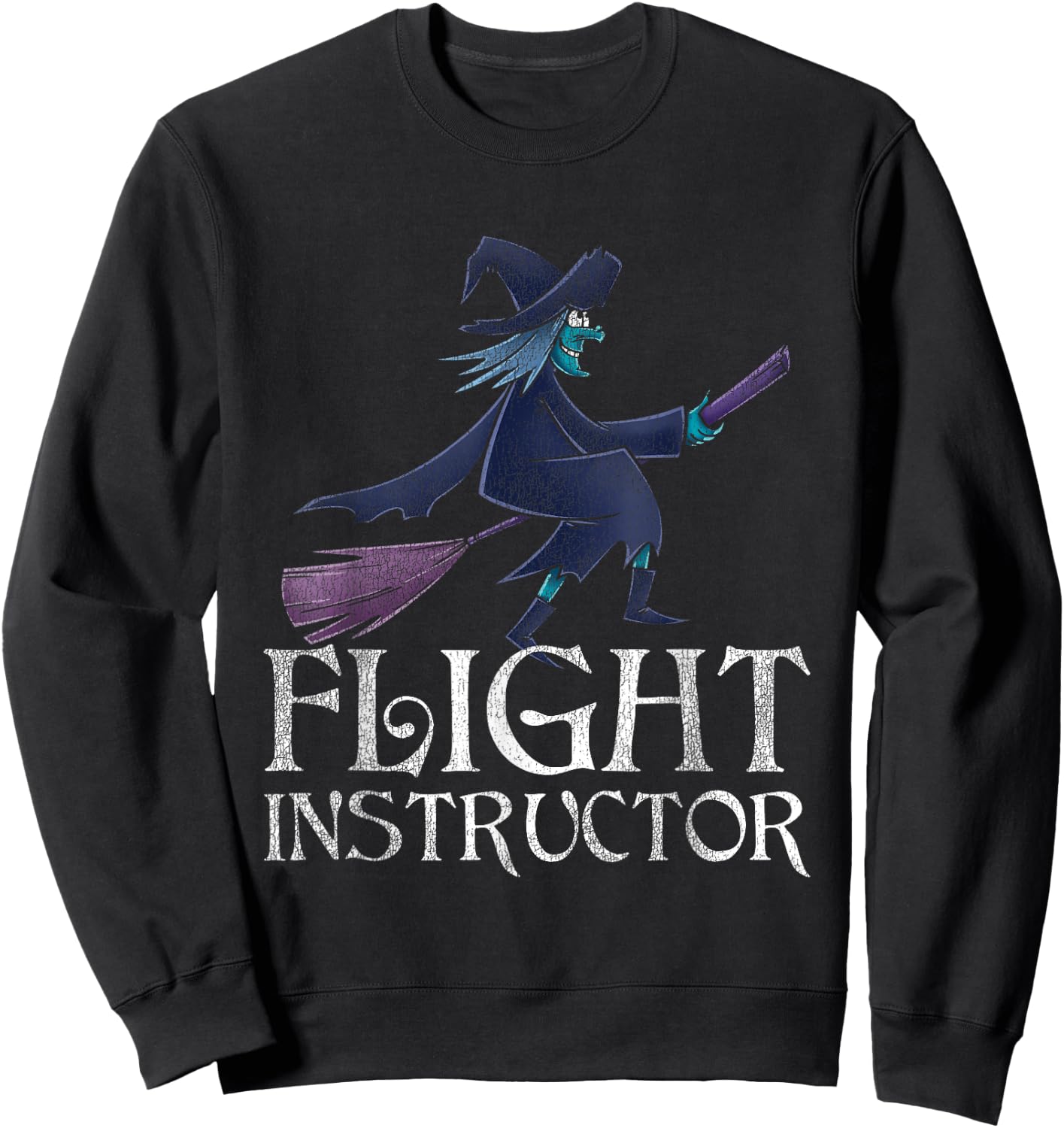 Flight Instructor Witch Sweatshirt - Sweatshirt | Black