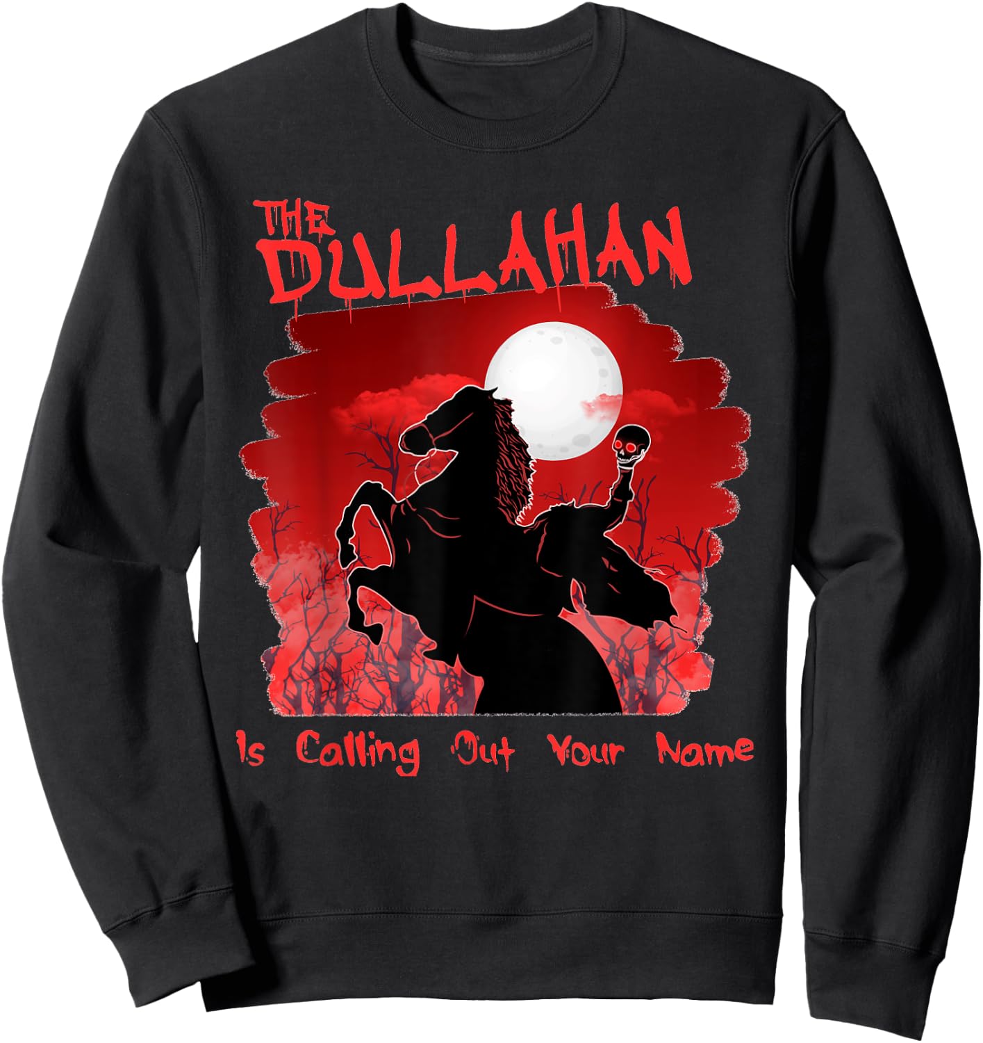 The Dullahan Horseman Celtic Mythology Lovers for Samhain Sweatshirt - Sweatshirt | Black