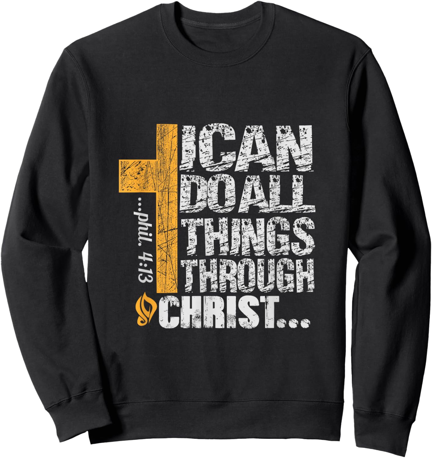 I can do all things through Christ Sweatshirt - Sweatshirt | Black