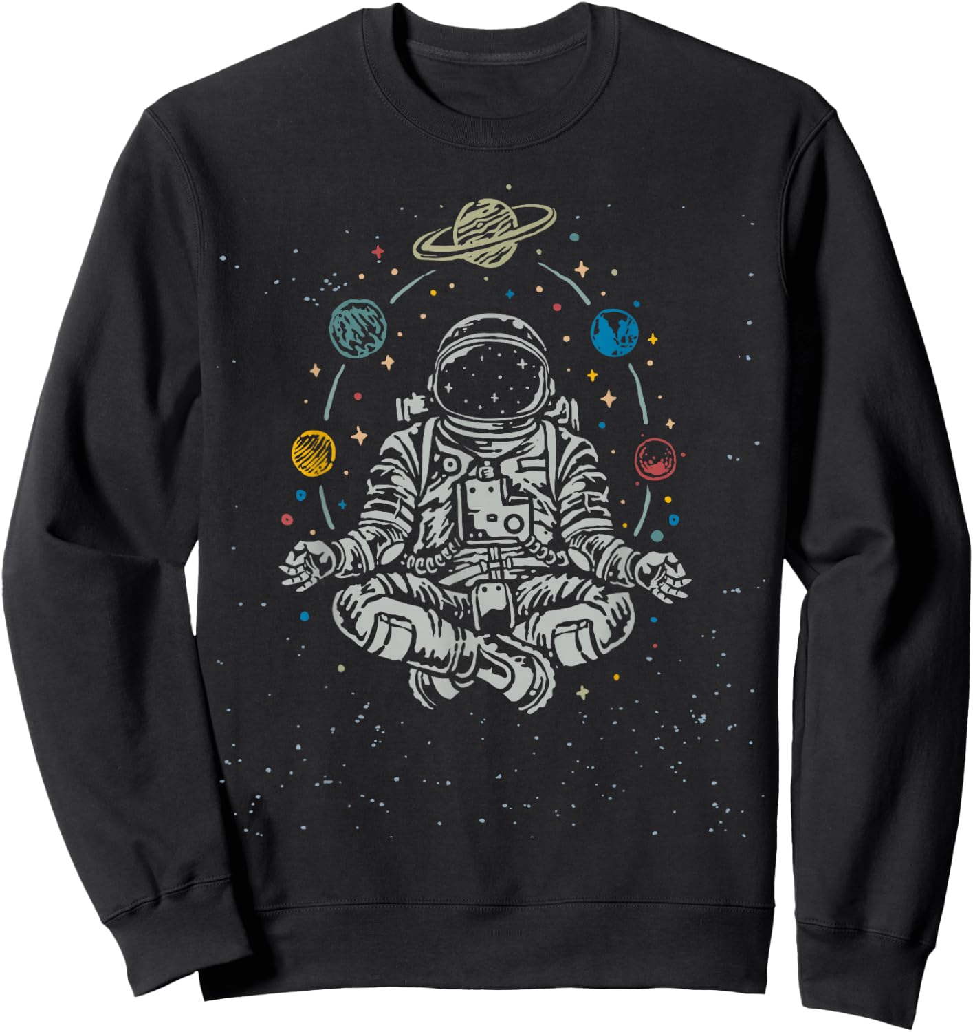 Yoga Astronauts Sweatshirt - Sweatshirt | Black