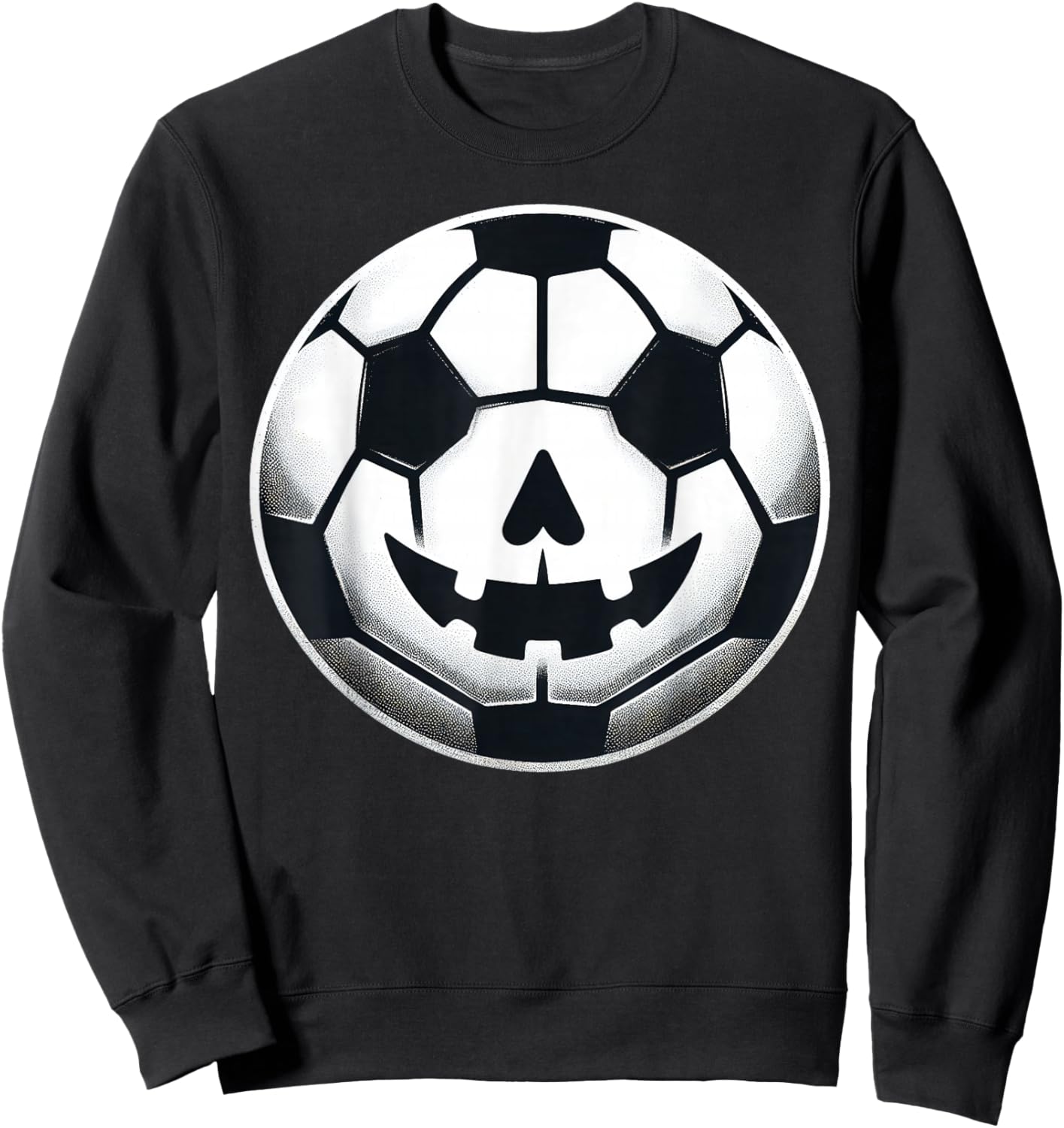 Boys Halloween Jack O Lantern Soccer Player Coach Pitcher Sweatshirt - Sweatshirt | Black