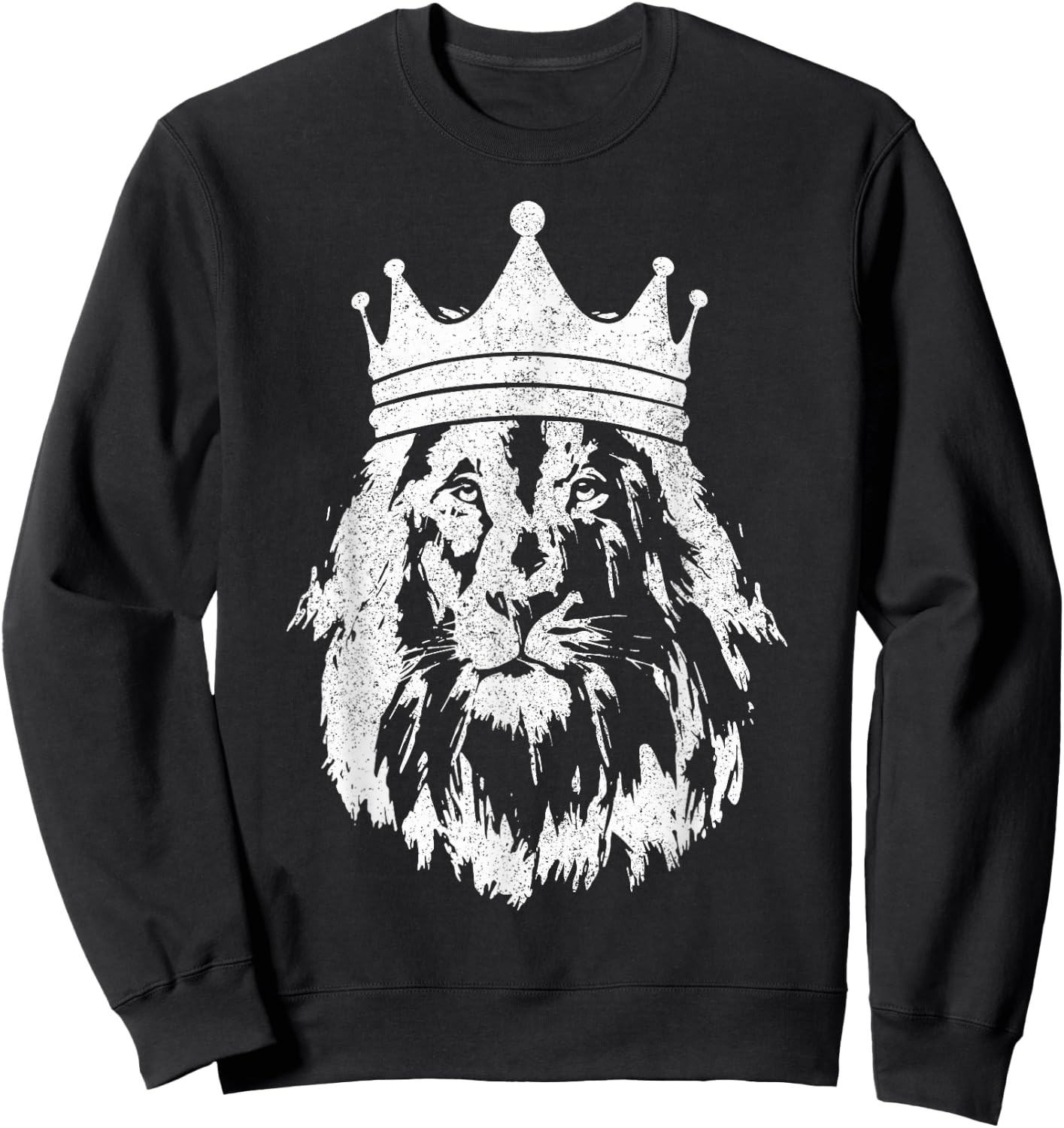 Lion Of Judah Crown Ethiopian Hebrew Israelite Rastafari Sweatshirt - Sweatshirt | Black