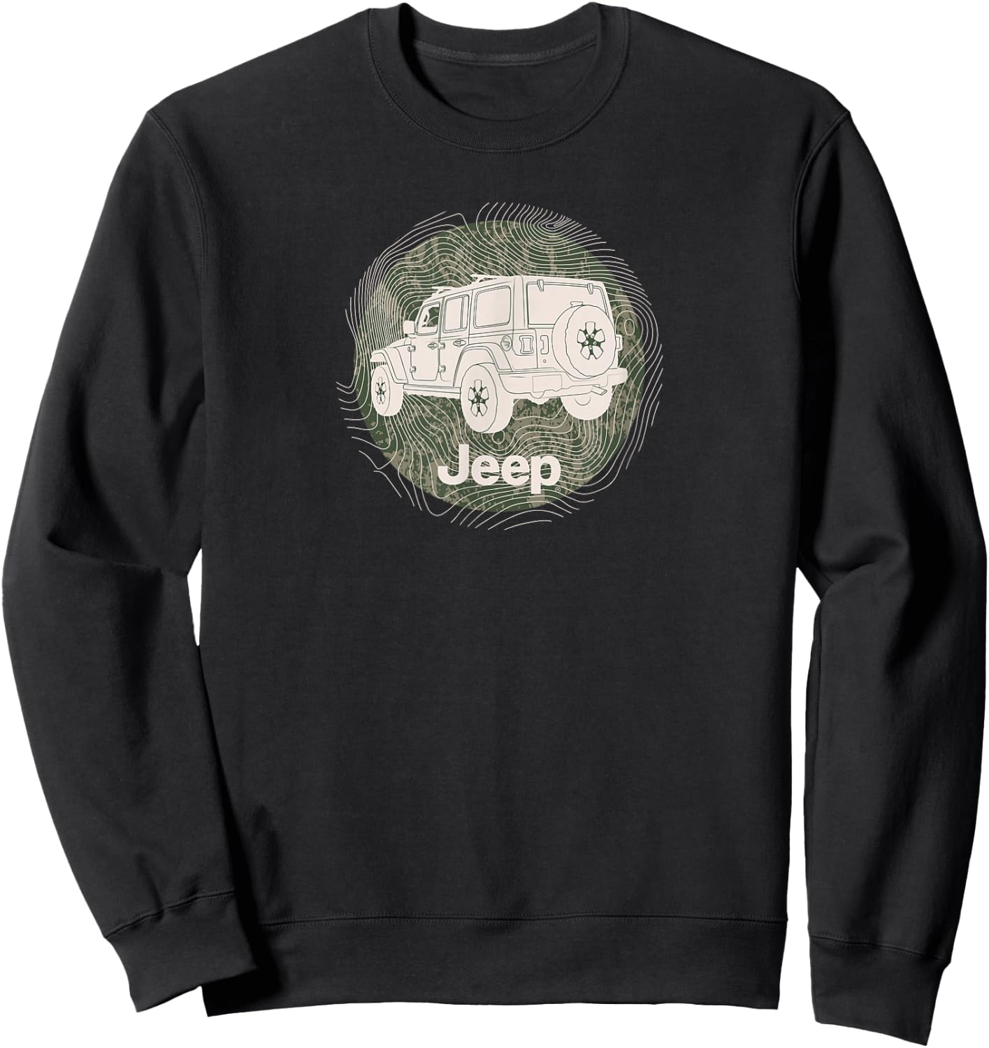 Jeep Wrangler Terrain Sweatshirt - Sweatshirt | Black