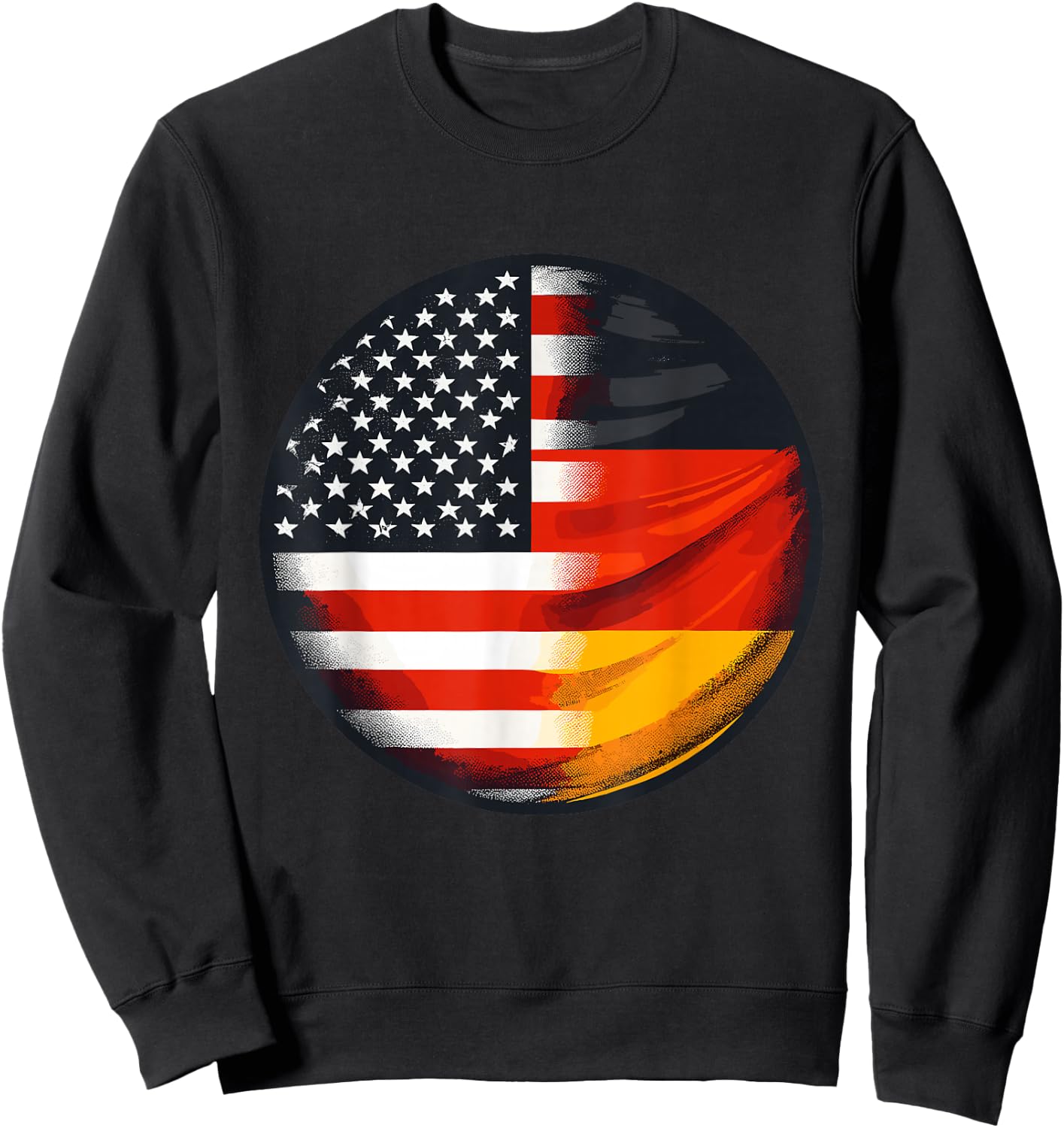 American German USA Germany Flag Sweatshirt - Sweatshirt | Black