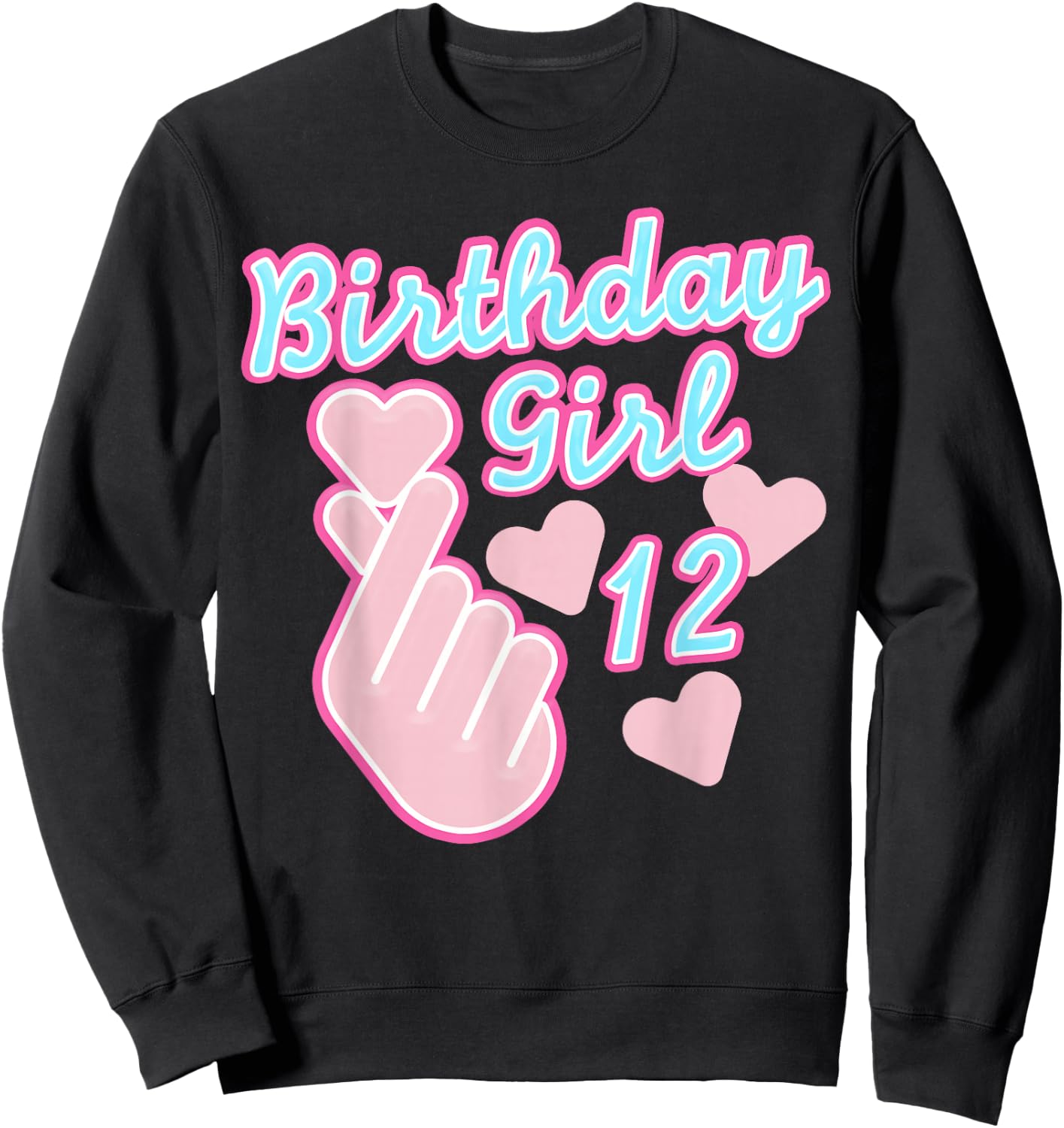 K-Pop Birthday Girl 12 Sweatshirt - Sweatshirt | Black