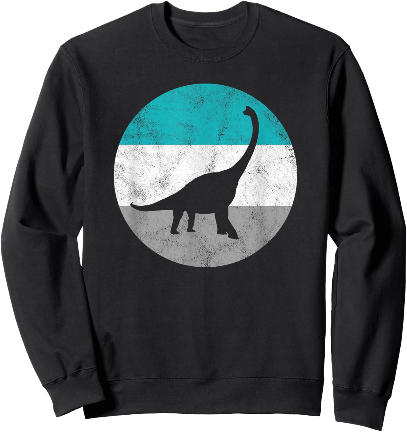 Brachiosaurus Retro Dinosaur Gift or Boys Sweatshirt - Sweatshirt | Black