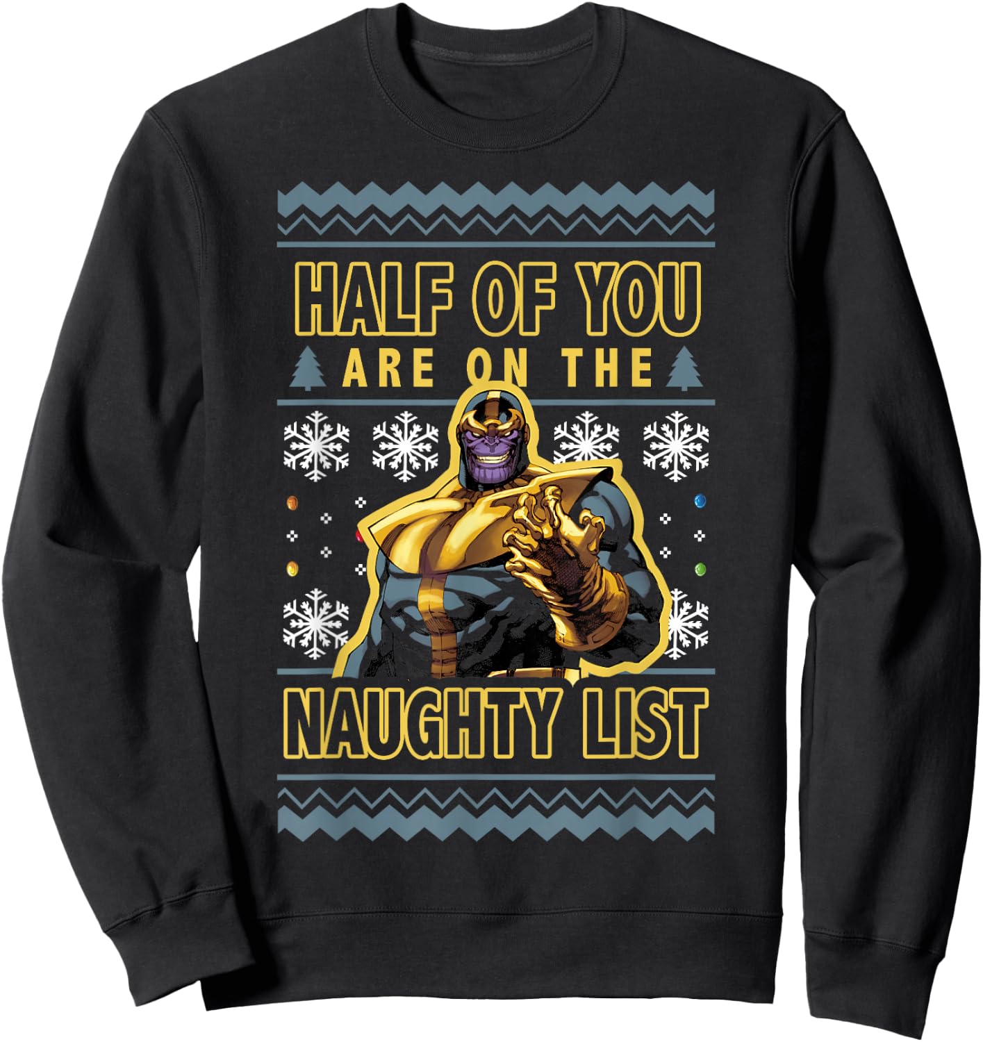 Marvel Christmas Thanos Ugly Sweater Sweatshirt - Sweatshirt | Black