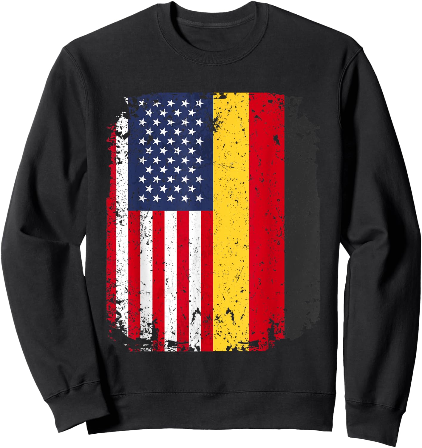 USA American Germany Flag German Dual Citizenship Gift Sweatshirt - Sweatshirt | Black