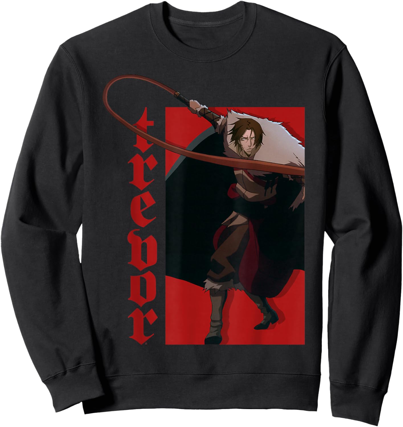 Castlevania Trevor Belmont Character Portrait Sweatshirt - Sweatshirt | Black