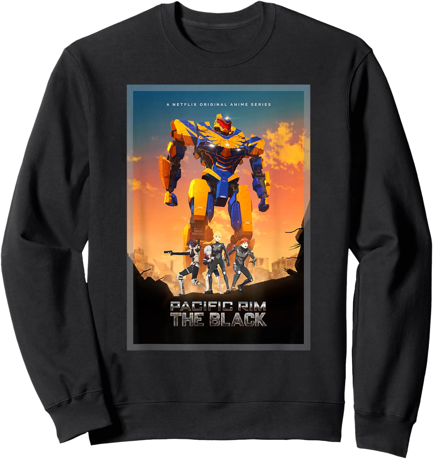 Pacific Rim The Black Poster Sweatshirt - Sweatshirt | Black