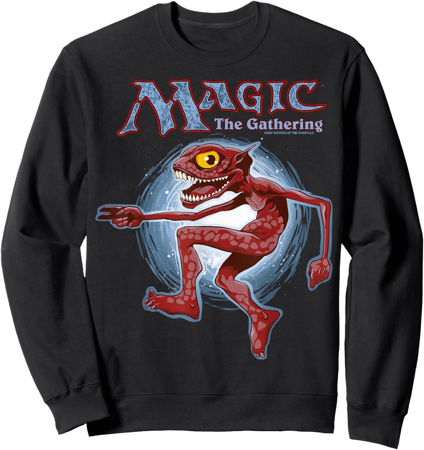 Magic: The Gathering Retro Red Monster Sweatshirt - Sweatshirt | Black