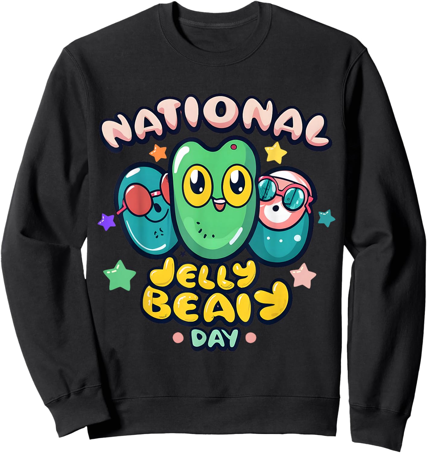 Jellybean Jamboree National JellyBean Day Sweatshirt - Sweatshirt | Black