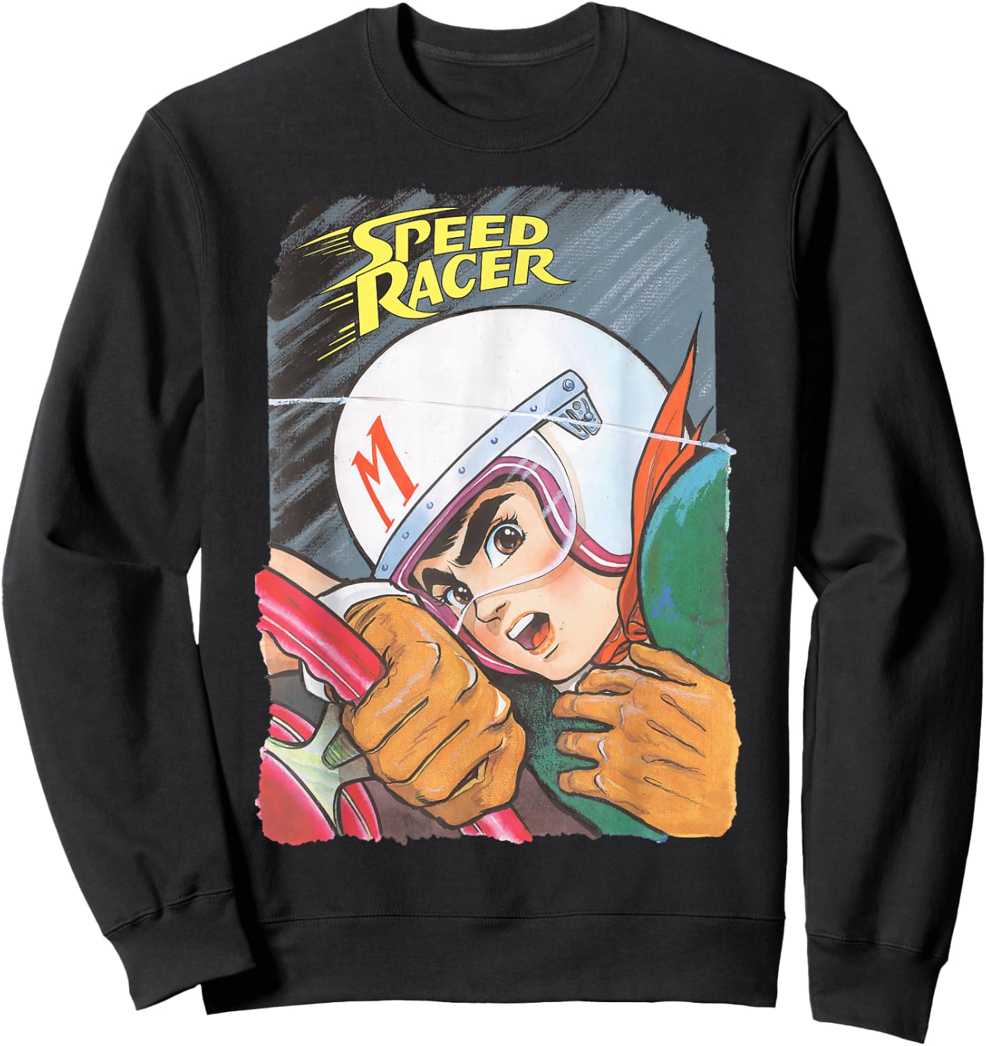 Manga Speed Racer Logo Close Sweatshirt - Sweatshirt | Black