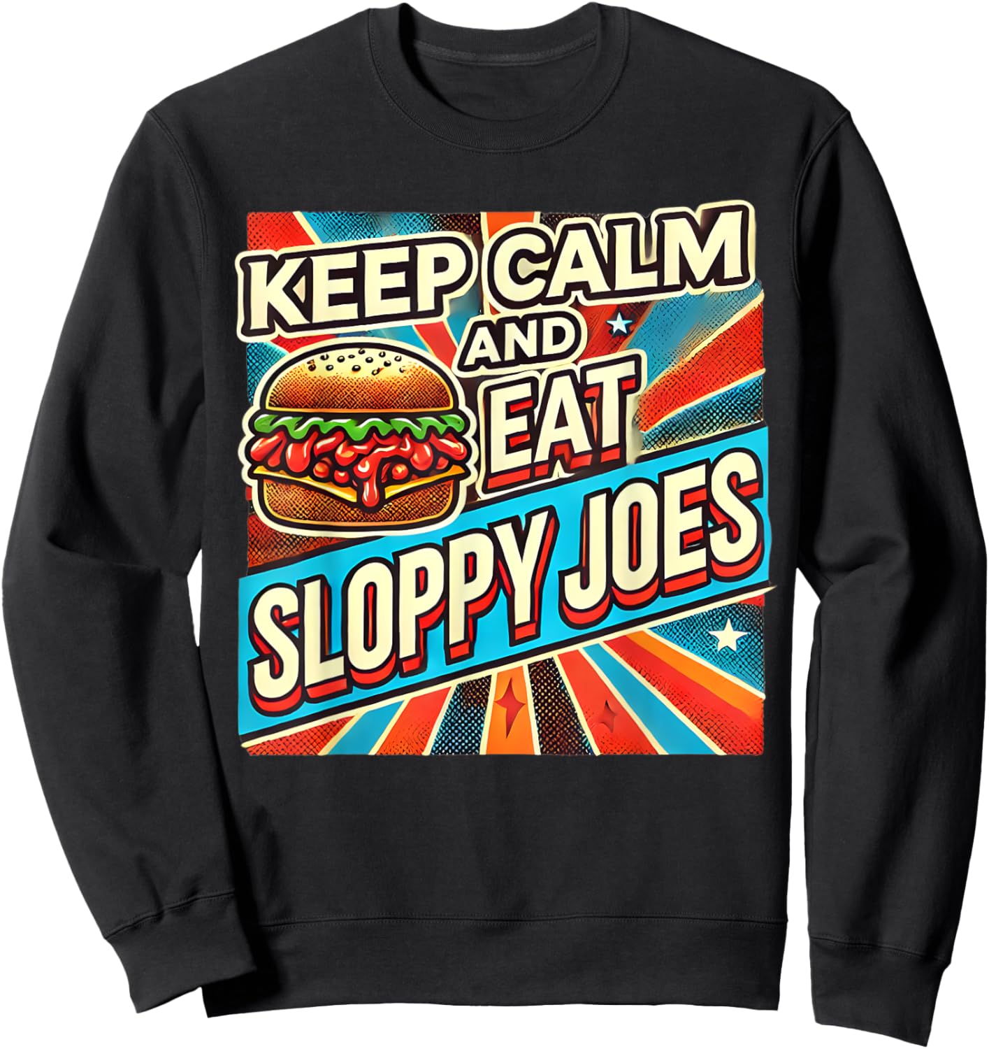 Funny Sloppy Joe Enthusiast | Retro Vintage Sloppy Joe Sweatshirt - Sweatshirt | Black