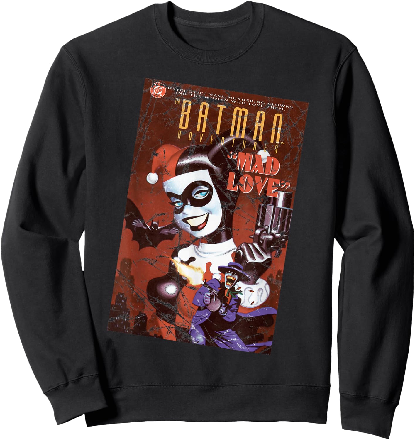DC Harley Quinn Cover Mad Love Sweatshirt - Sweatshirt | Black