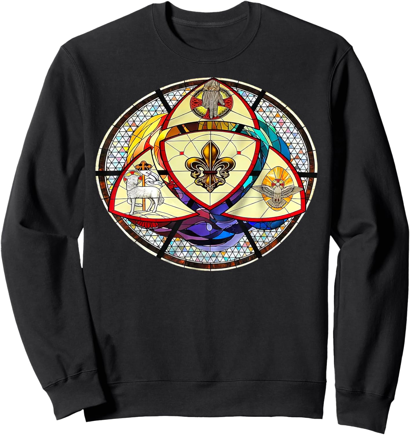 Trinity Sunday Christian Scripture Holy Spirit Sunday School Sweatshirt - Sweatshirt | Black