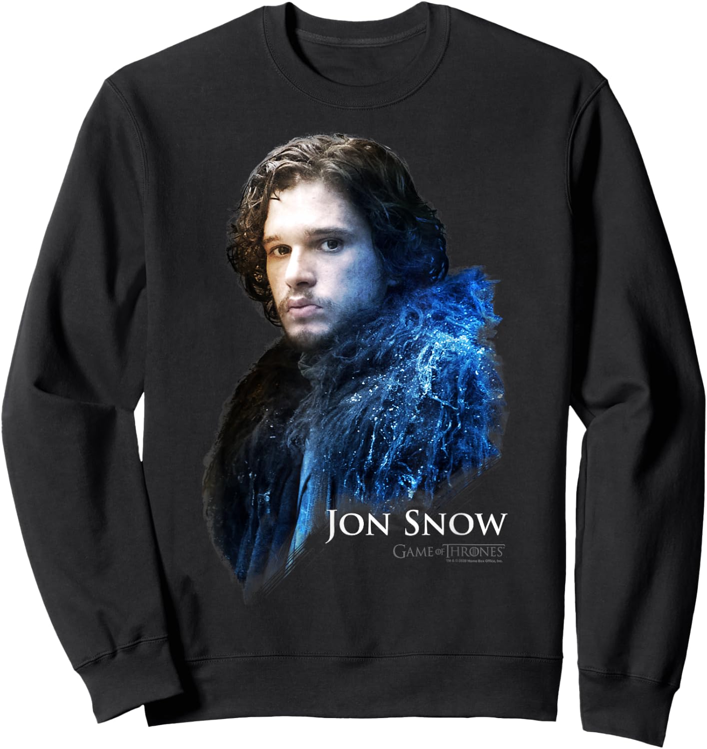 Game Of Thrones Jon Snow Portrait Sweatshirt - Sweatshirt | Black