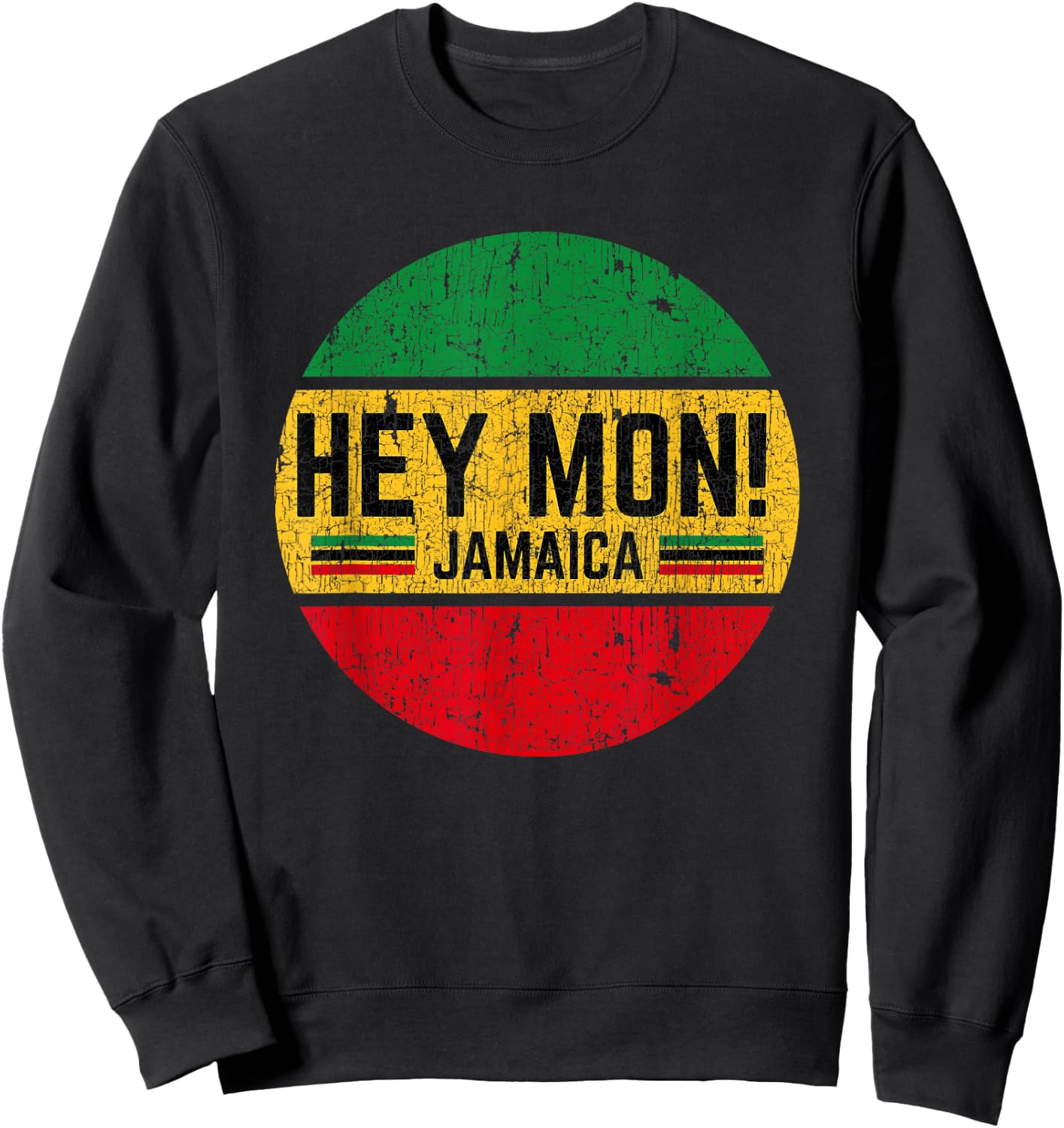 Hey Mon Jamaica Vintage Sweatshirt - Sweatshirt | Black