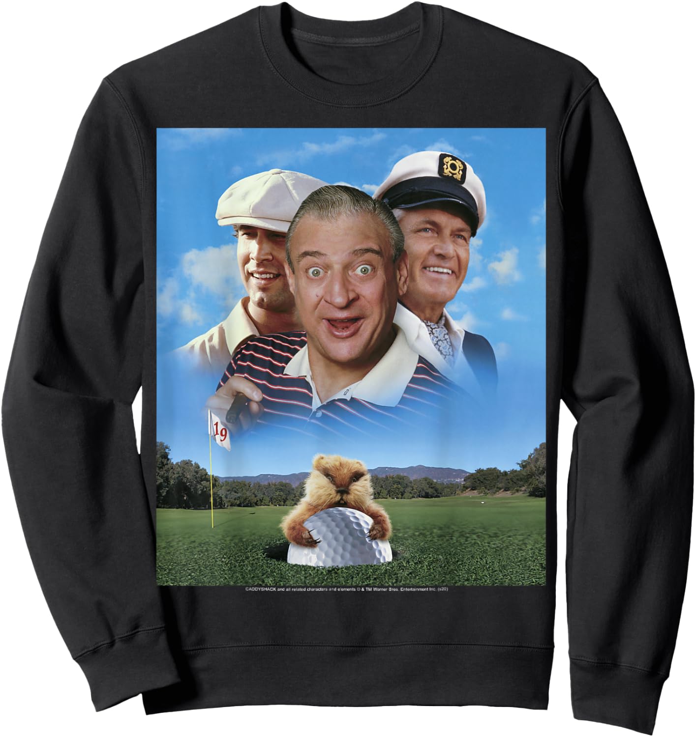 Caddyshack Group Shot Poster Sweatshirt - Sweatshirt | Black