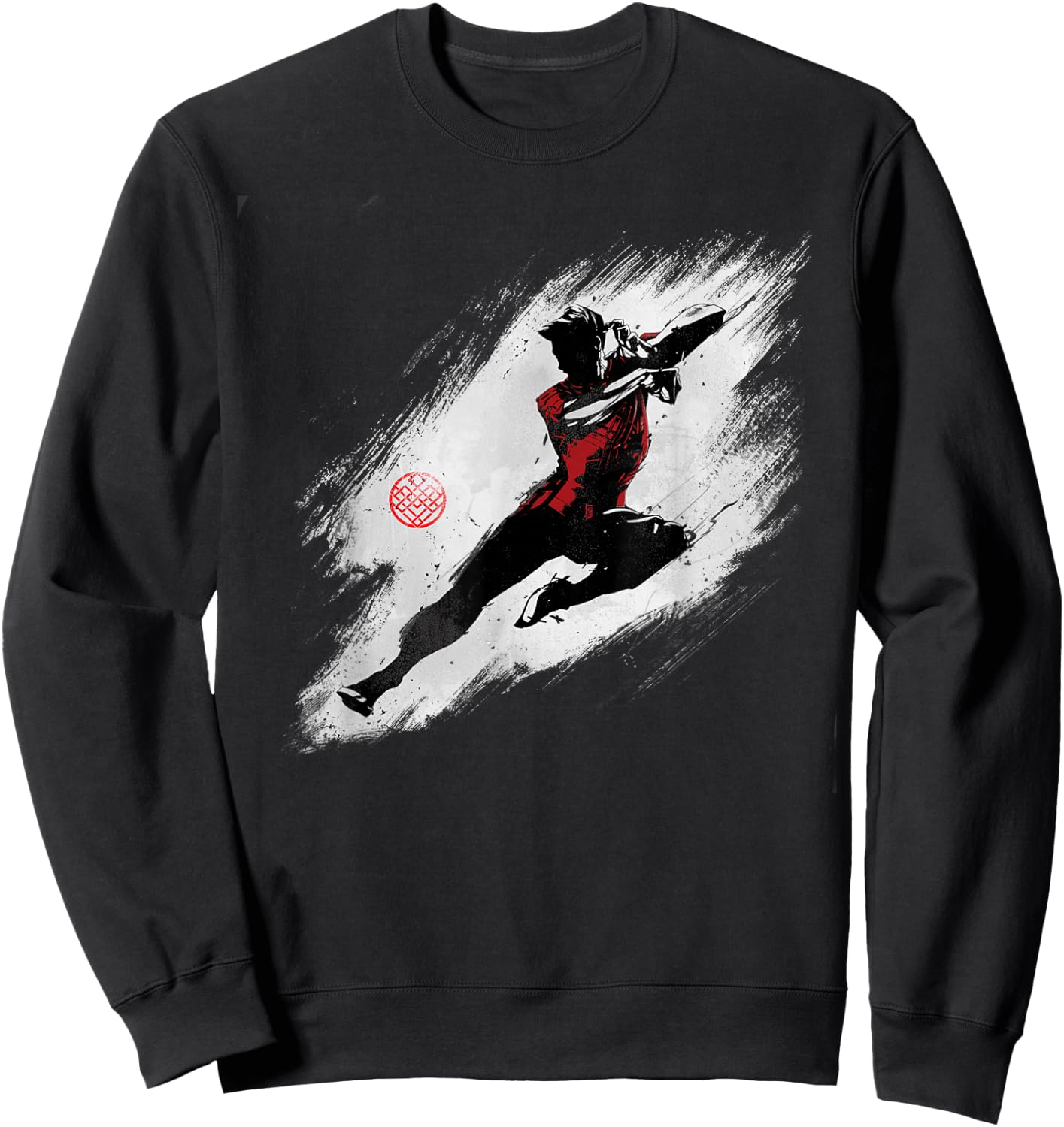 Marvel Shang-Chi and the Legend of the Ten Rings Ink Drawing Sweatshirt - Sweatshirt | Black