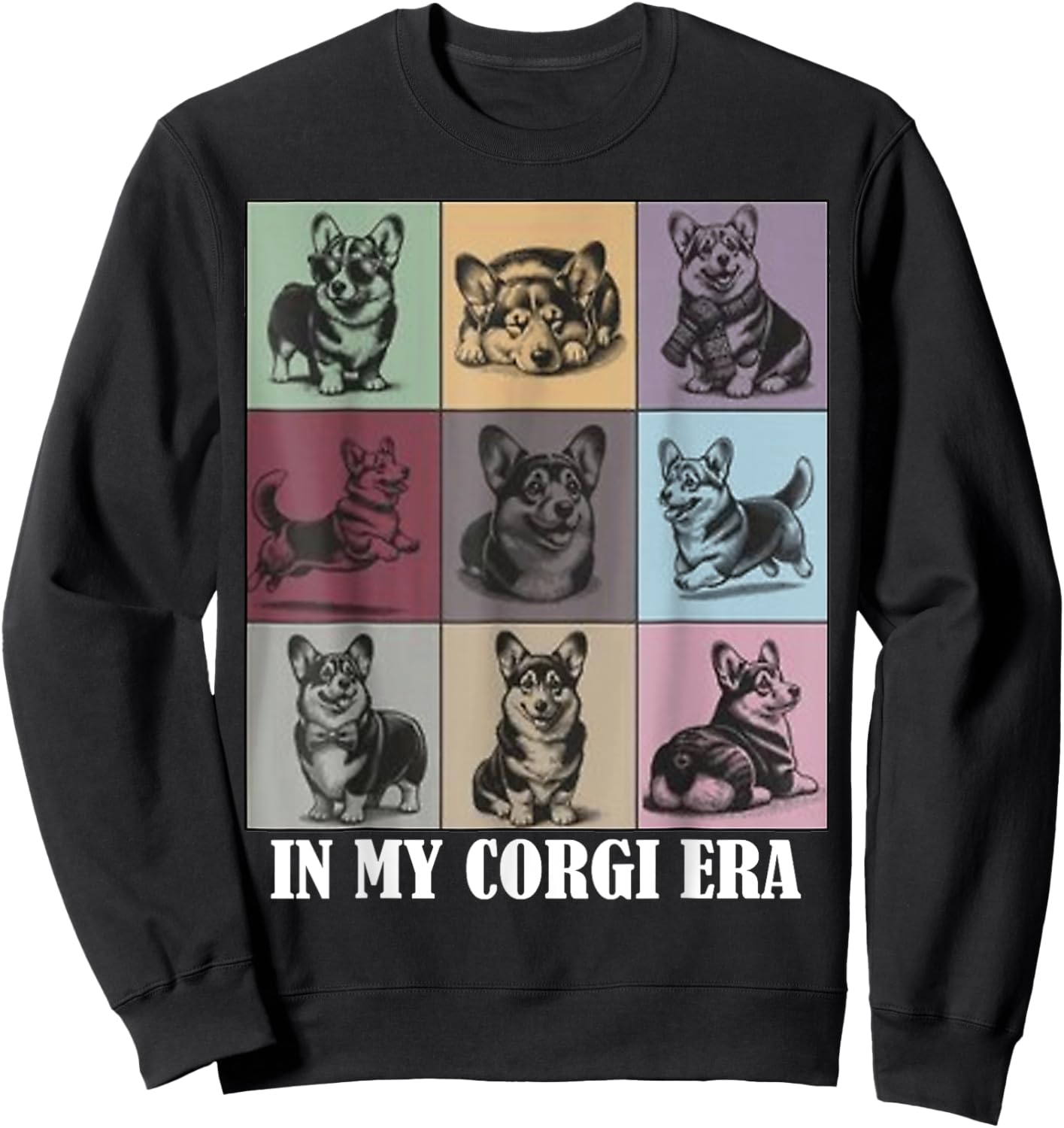 funny Corgi Mom Quote In My Corgi Era Cool Dog Lovers Women Sweatshirt - Sweatshirt | Black