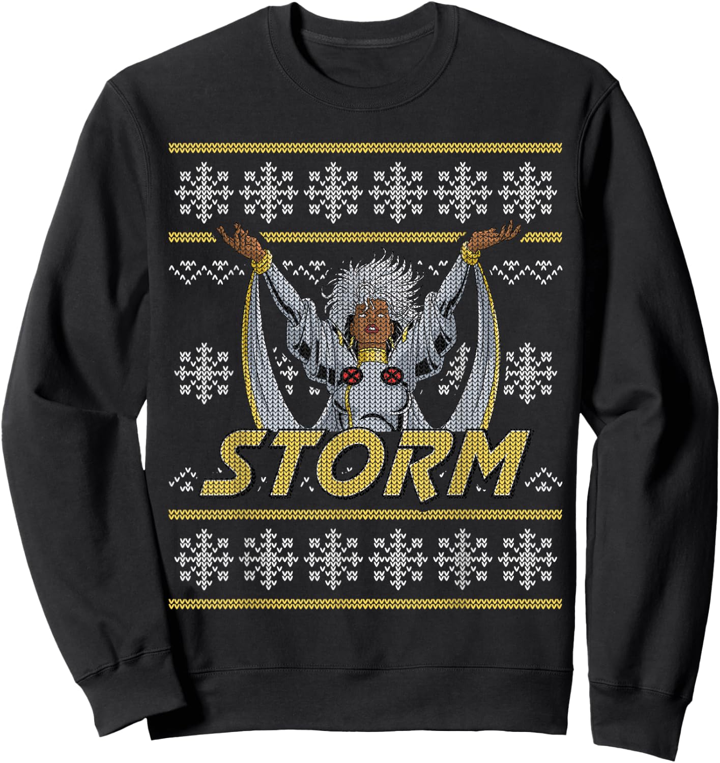 Marvel X-Men Storm Holiday Sweater Sweatshirt - Sweatshirt | Black