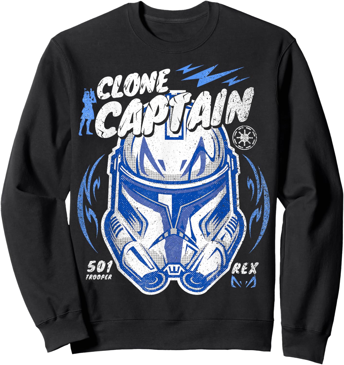 Star Wars: The Clone Wars Clone Captain Rex Big Face Sweatshirt - Sweatshirt | Black