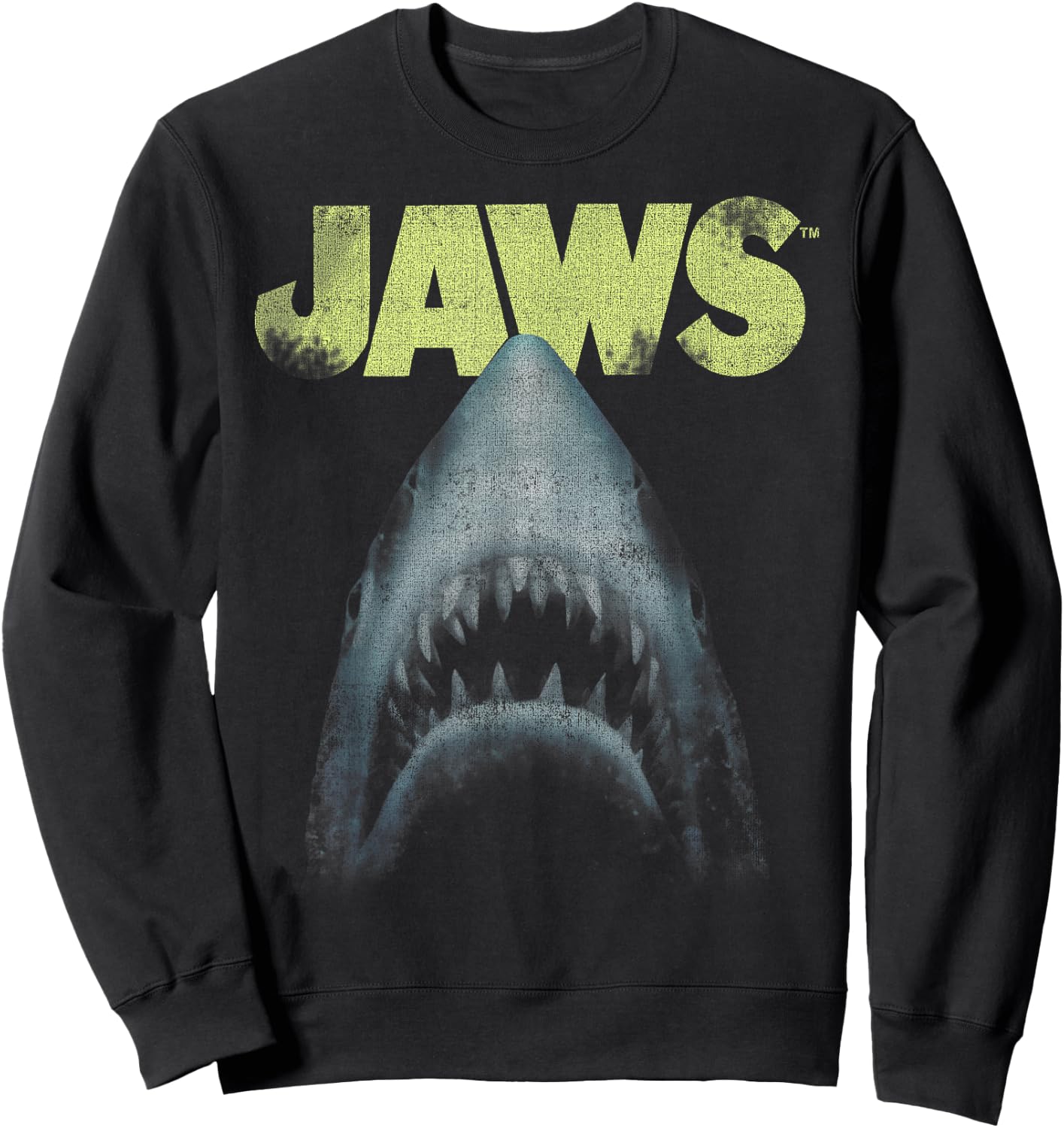 Jaws Teeth Poster Logo Sweatshirt - Sweatshirt | Black