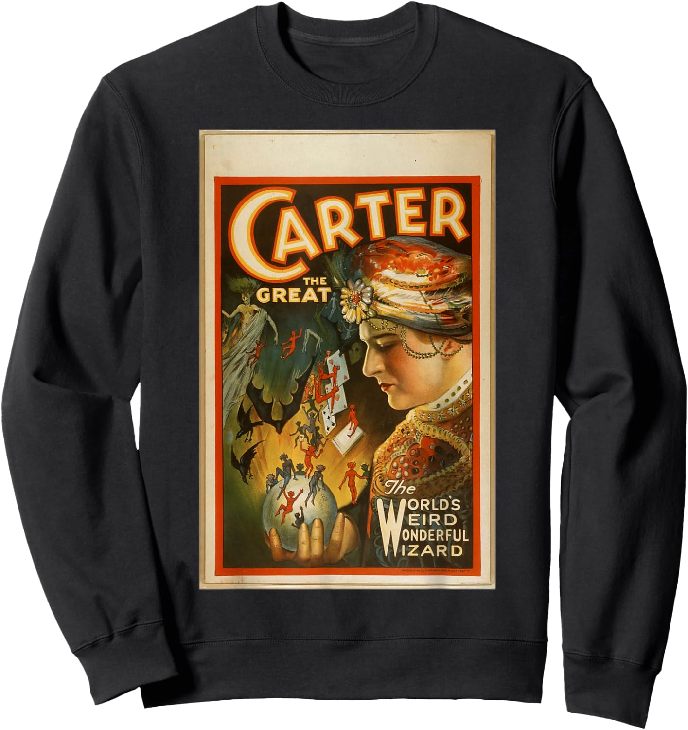 Carter The Great The World's Weird Wonderful Wizard Sweatshirt - Sweatshirt | Black