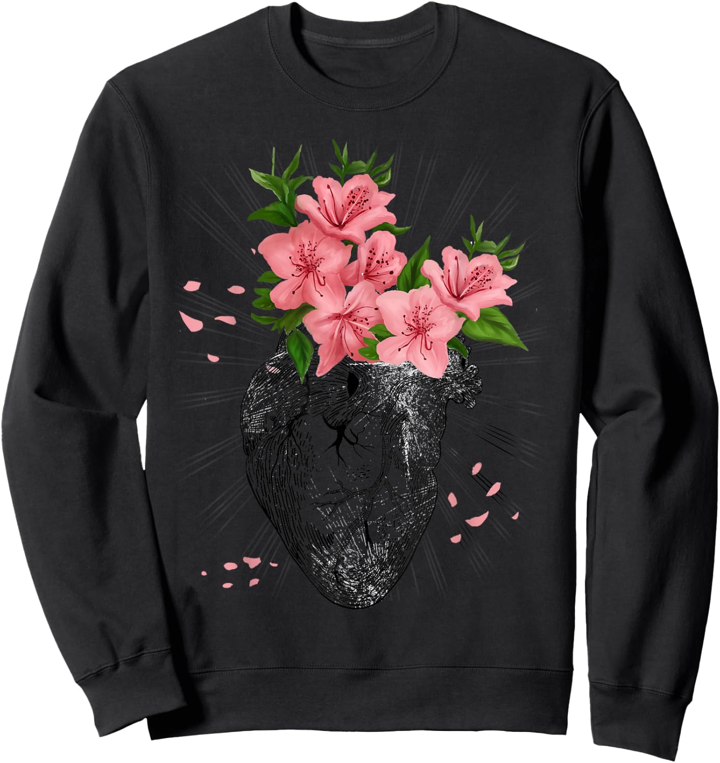 Funny Cardiology Cardiologist Human Heart Anatomical Gift Sweatshirt - Sweatshirt | Black