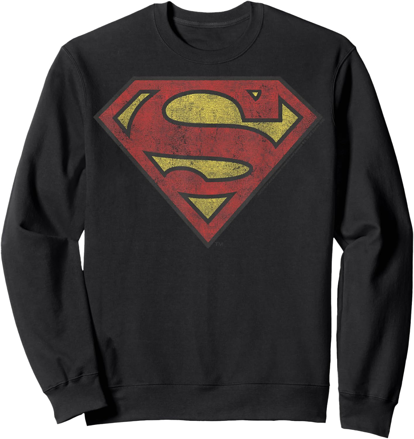 DC Comics Superman Vintage Shield Sweatshirt - Sweatshirt | Black