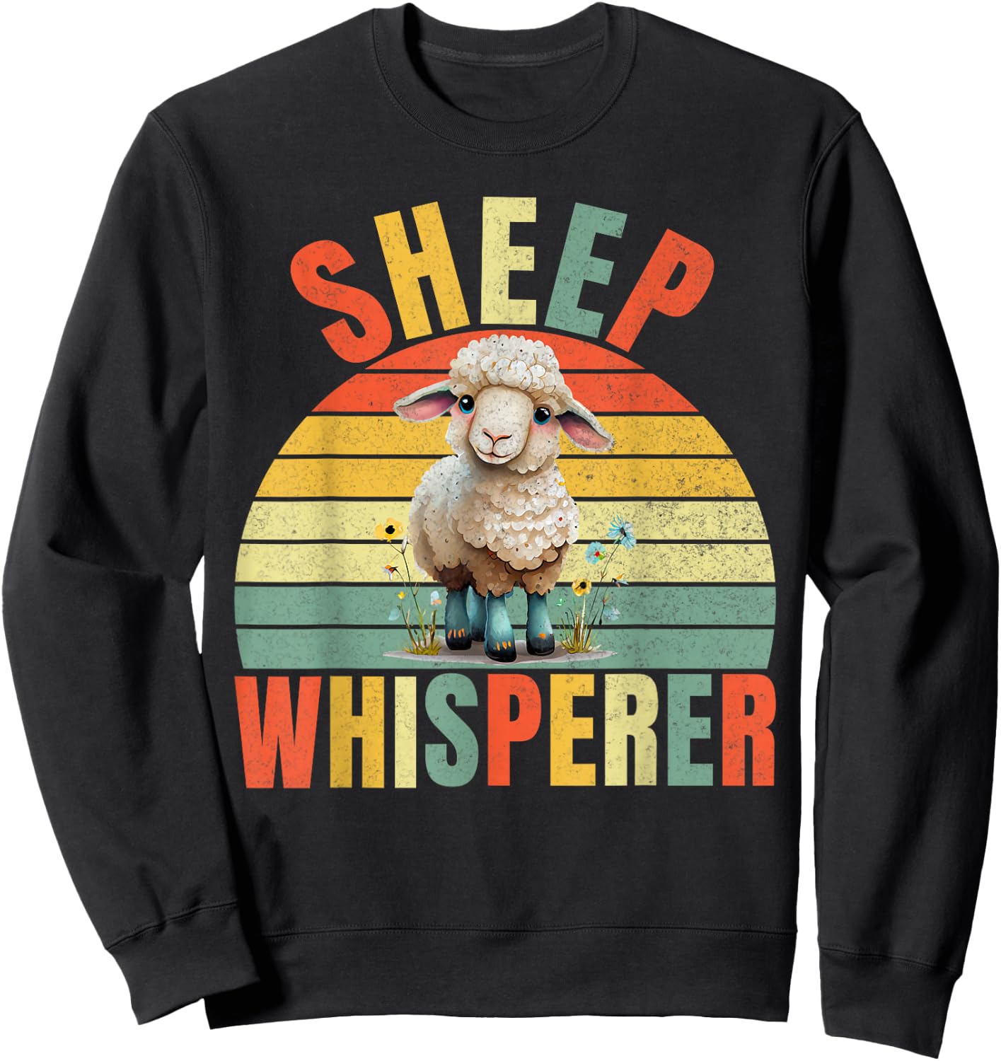 Sheep Whisperer Sheep Sweatshirt - Sweatshirt | Black