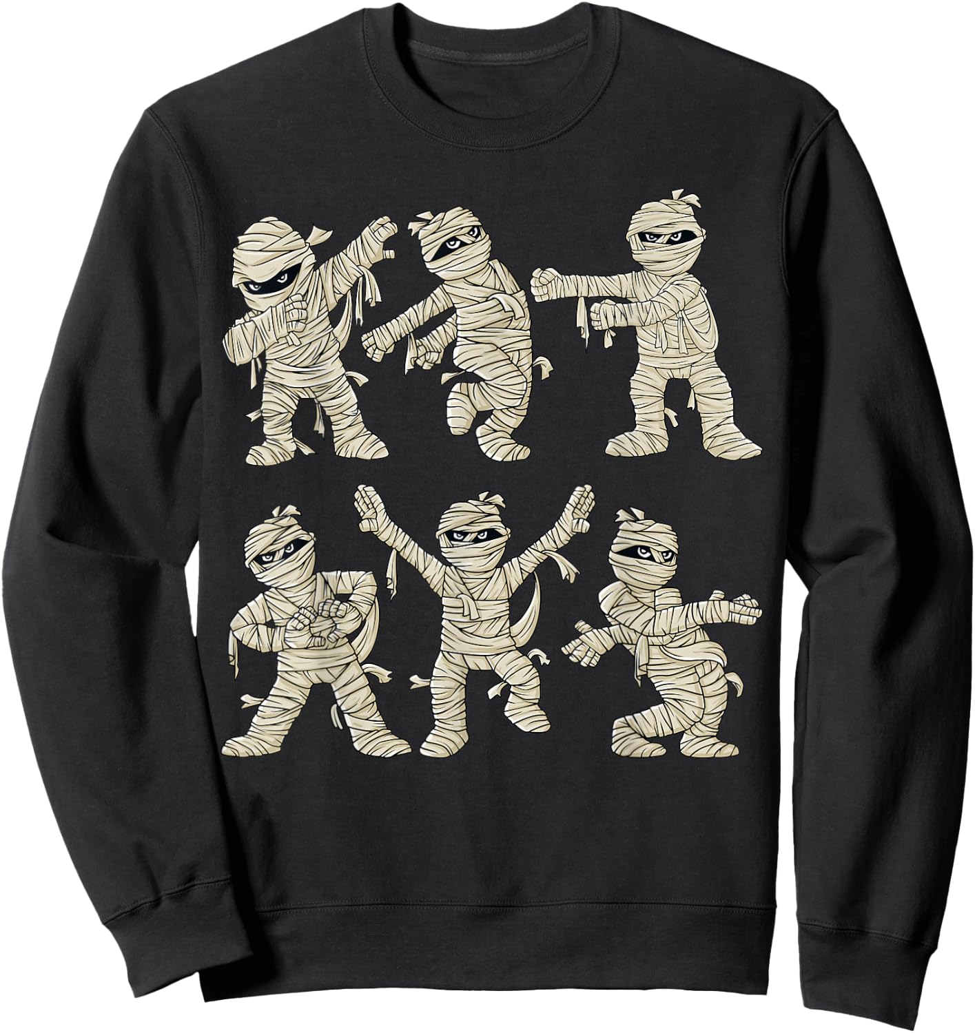 Halloween Dancing Mummy Dance Challenge Boys Girls Kids Sweatshirt - Sweatshirt | Black