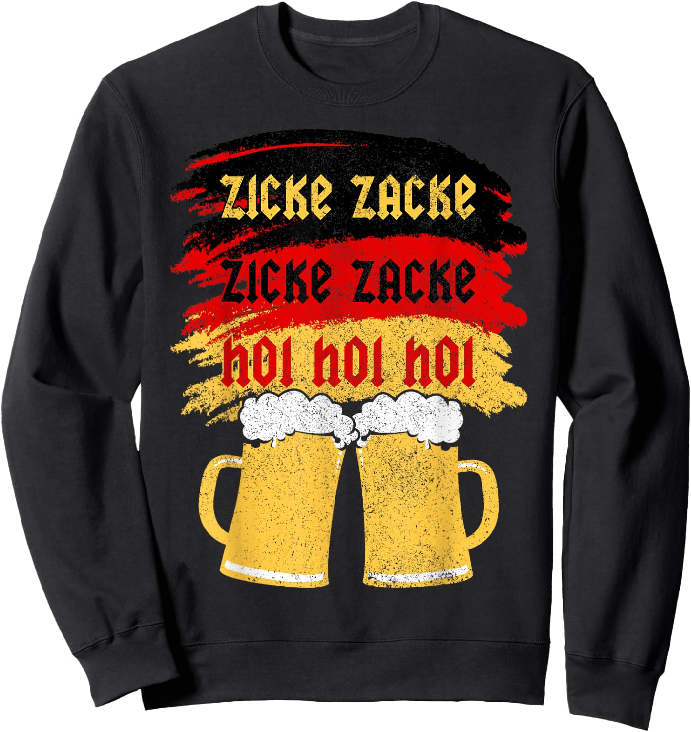Zicke Zacke Hoi Germany Beer Party Mallorca Drinking Sweatshirt - Sweatshirt | Black