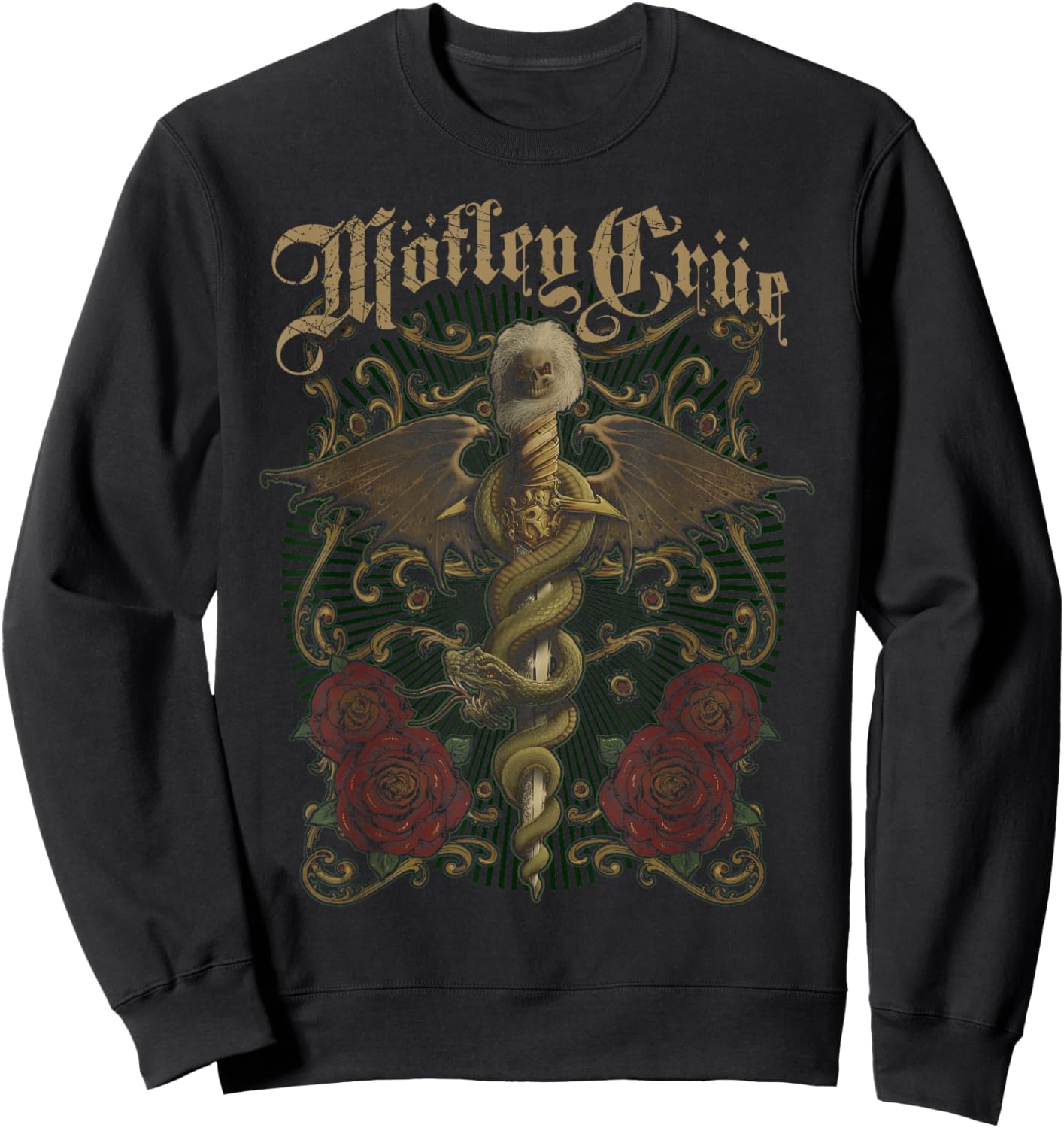 Mötley Crüe – Exquisite Dagger Sweatshirt - Sweatshirt | Black