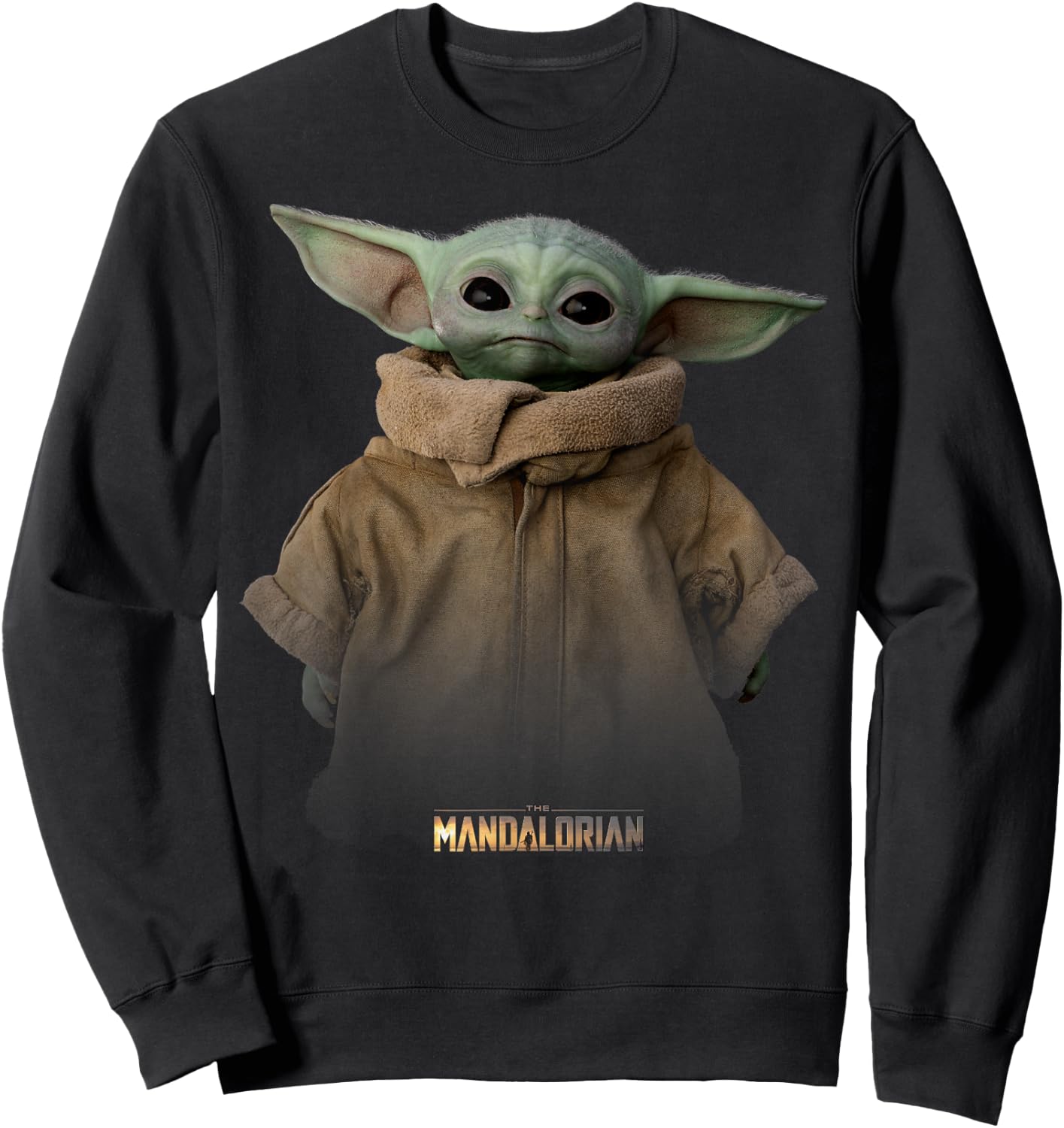 Star Wars The Mandalorian The Child Simple Portrait Sweatshirt - Sweatshirt | Black