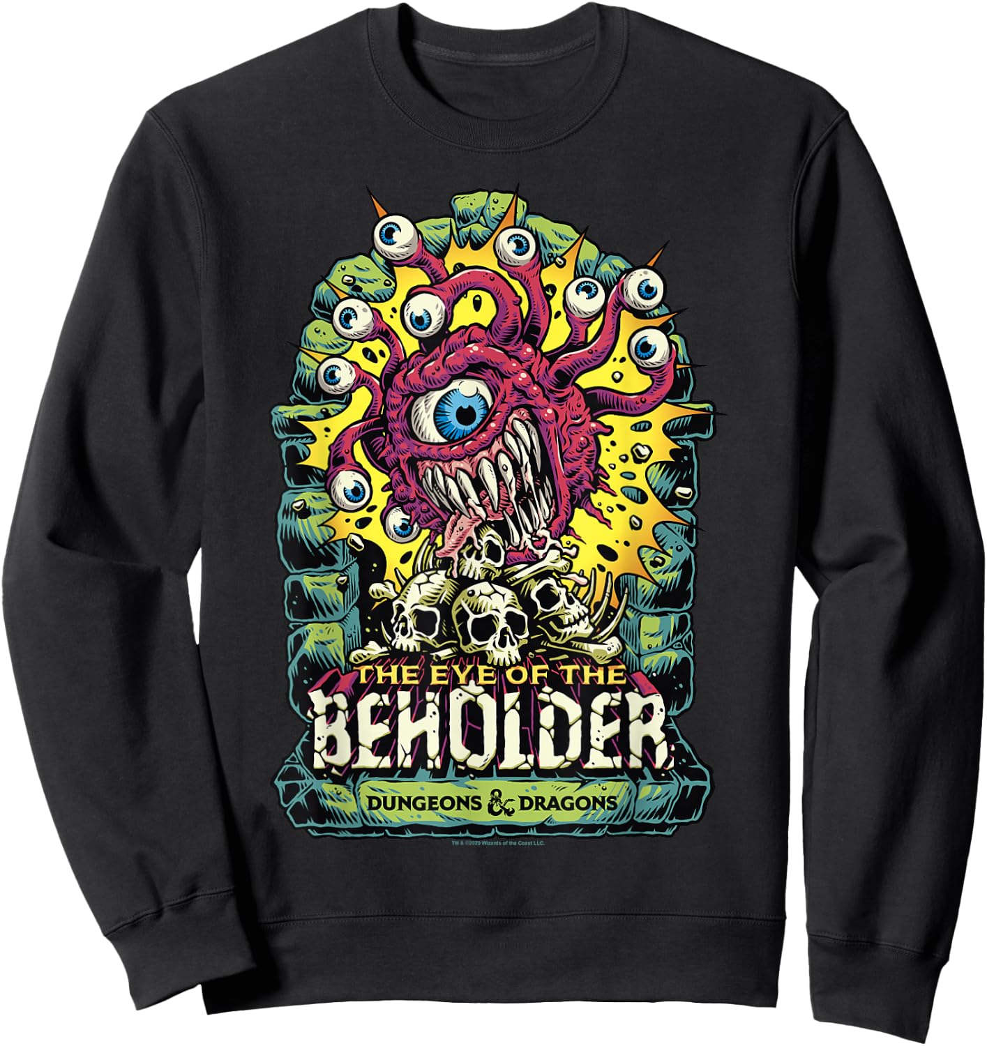 Dungeons & Dragons Eye of The Beholder Small Sweatshirt - Sweatshirt | Black