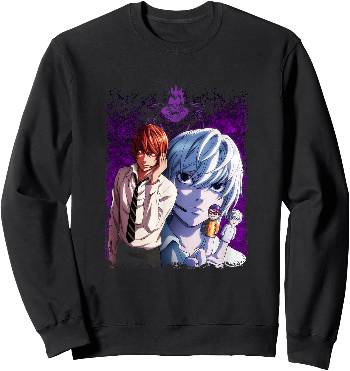 Death Note Near's Finger Puppets Anime Sweatshirt - Sweatshirt | Black