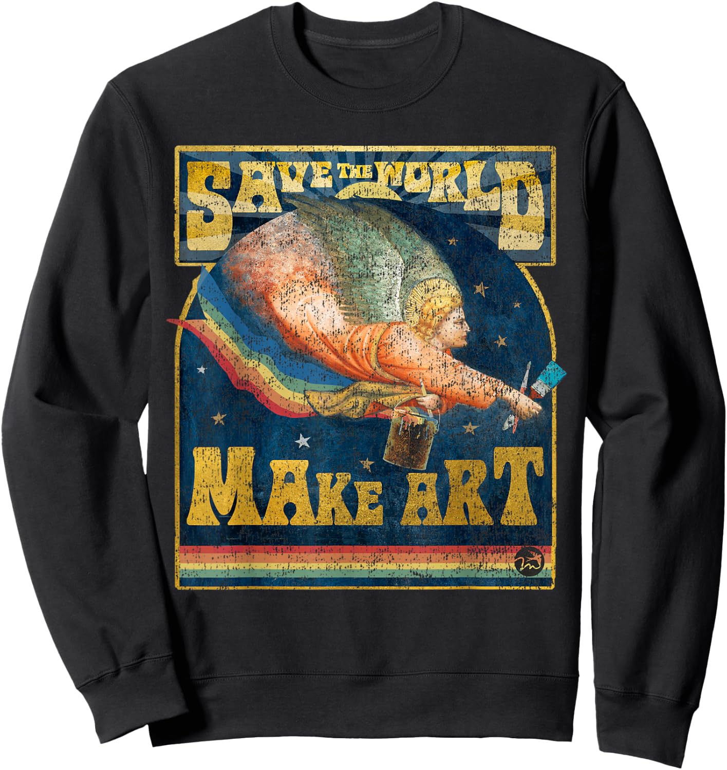 Save The World Make Art - Painters, Graphic Artists, Potters Sweatshirt - Sweatshirt | Black