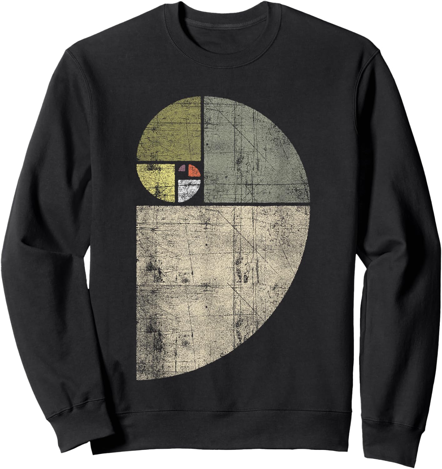 Fibonacci Spiral Sequence/Golden Ratio/Cool Math Sweatshirt - Sweatshirt | Black