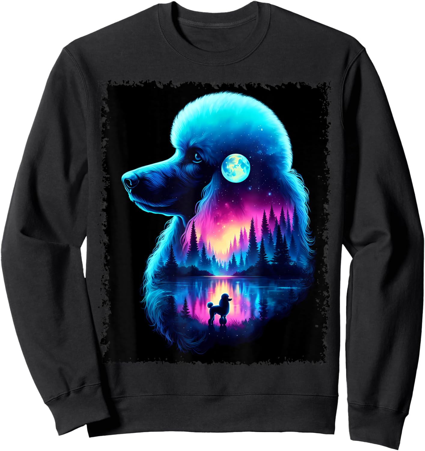 Spirit Animal Poodle Dog Owner Men Women Kids Sweatshirt - Sweatshirt | Black