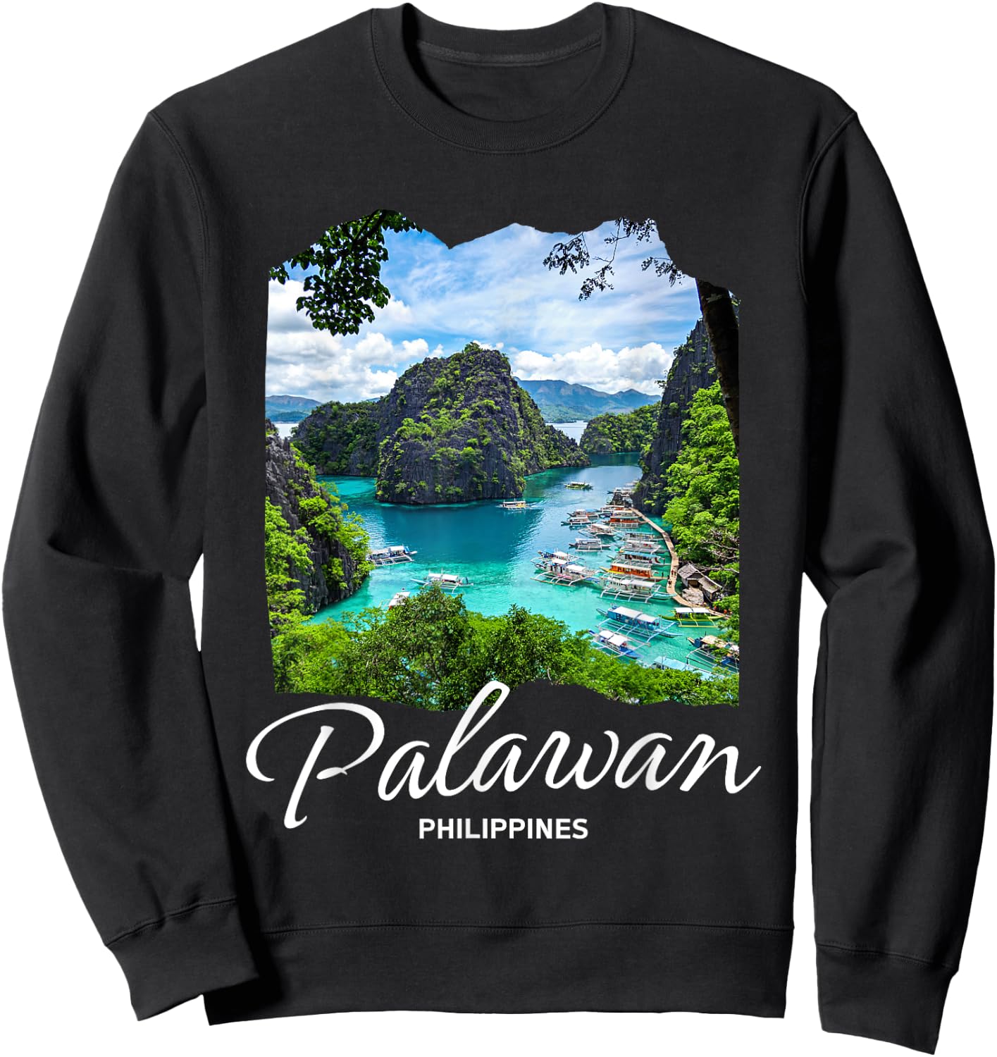 Philippines Palawan Sweatshirt - Sweatshirt | Black