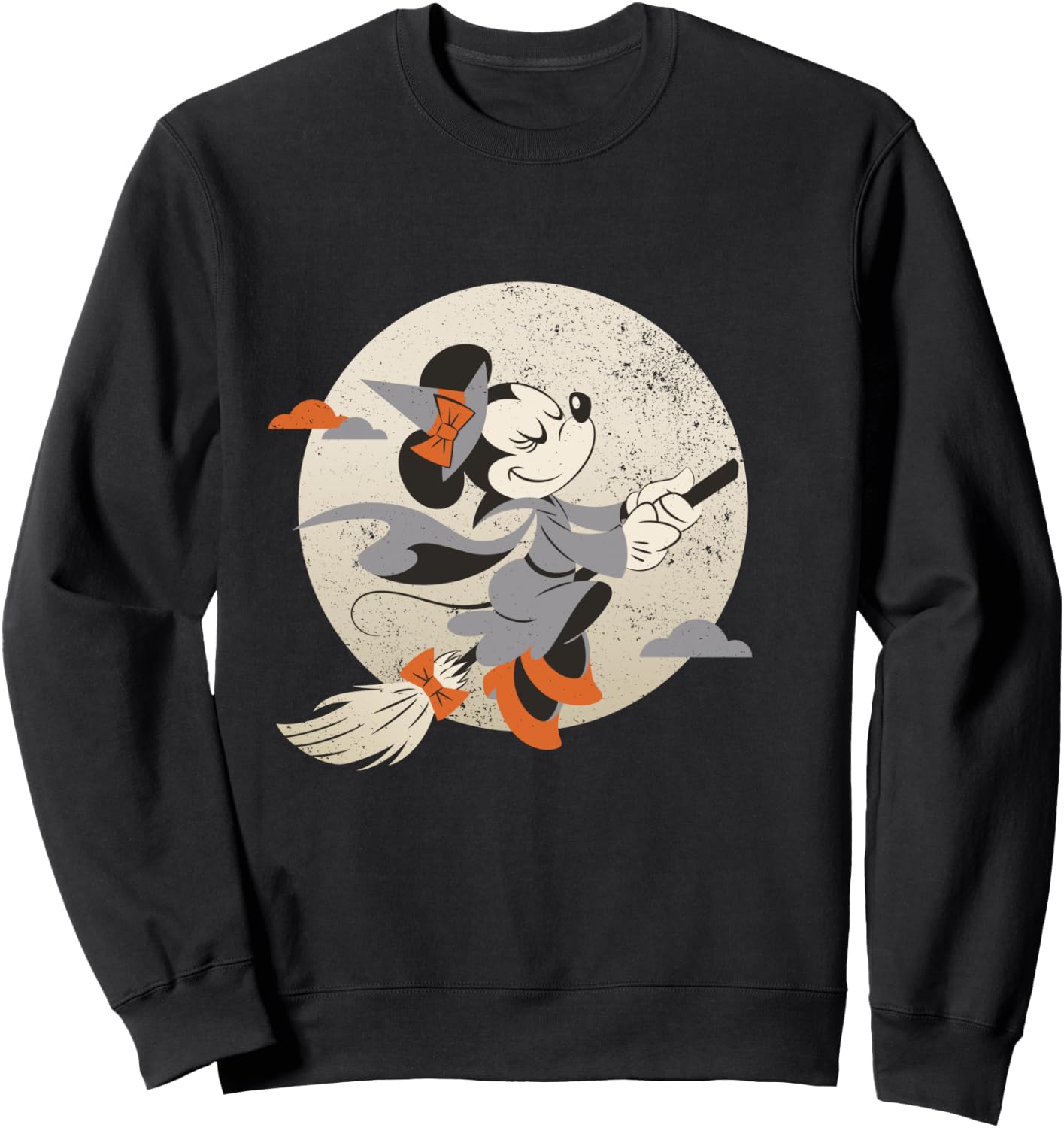 Disney Minnie Mouse Flying Witch Costume Halloween Sweatshirt - Sweatshirt | Black