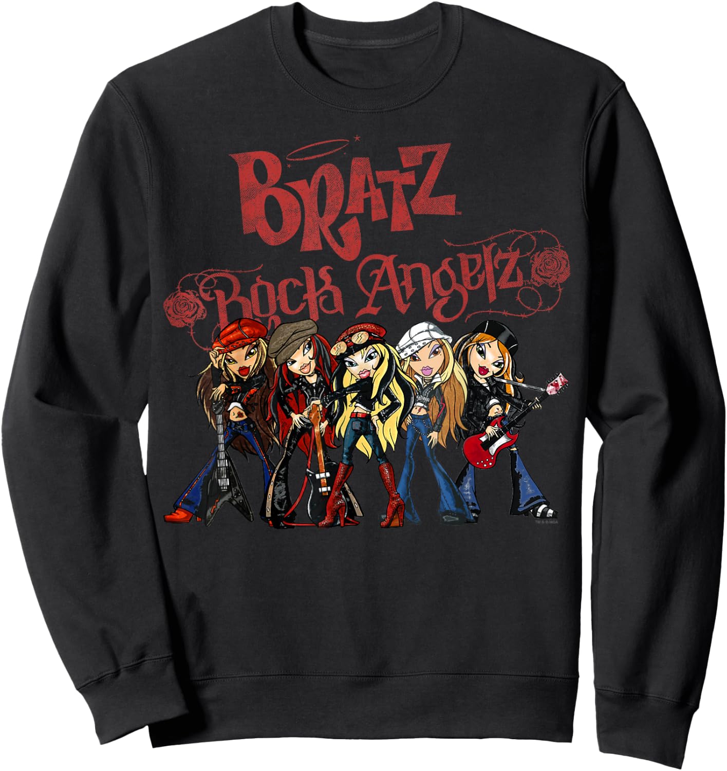 Bratz Rock Angelz Group Shot Sweatshirt - Sweatshirt | Black