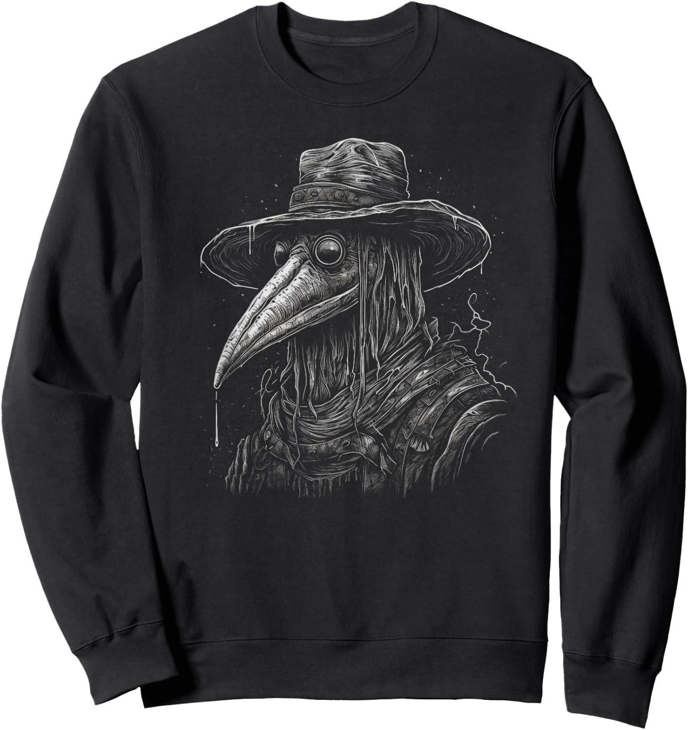 Funny Plague Doctor cool Grunge Style leeches medical Sweatshirt - Sweatshirt | Black