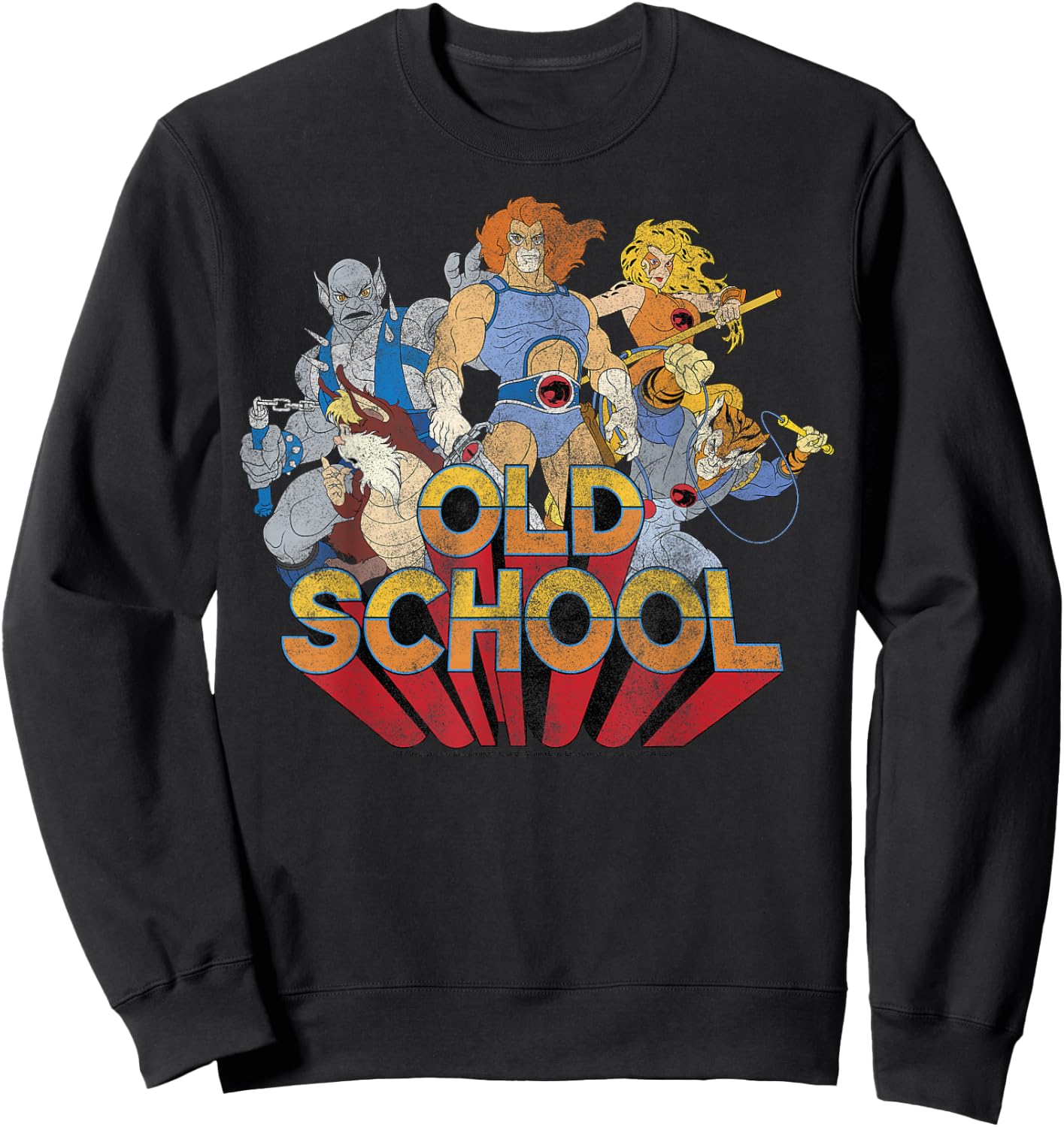 Thundercats Old School Group Shot Sweatshirt - Sweatshirt | Black