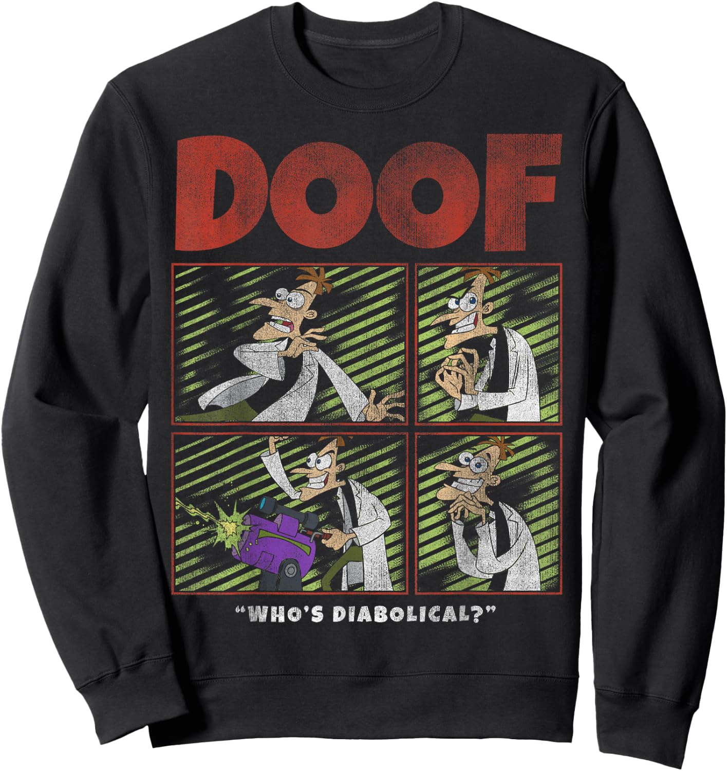 Disney Phineas and Ferb Doof Box Up Sweatshirt - Sweatshirt | Black
