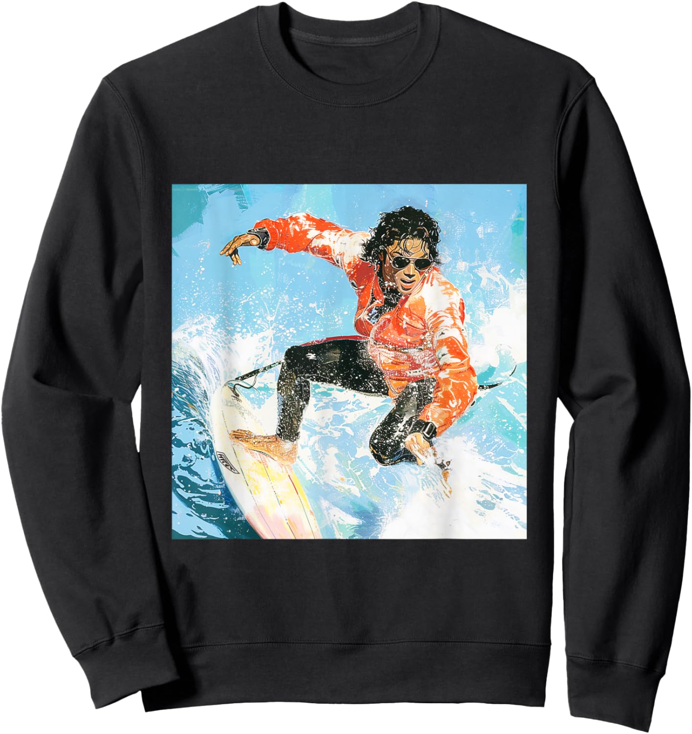Michael Jackson Surfing 001 Sweatshirt - Sweatshirt | Black